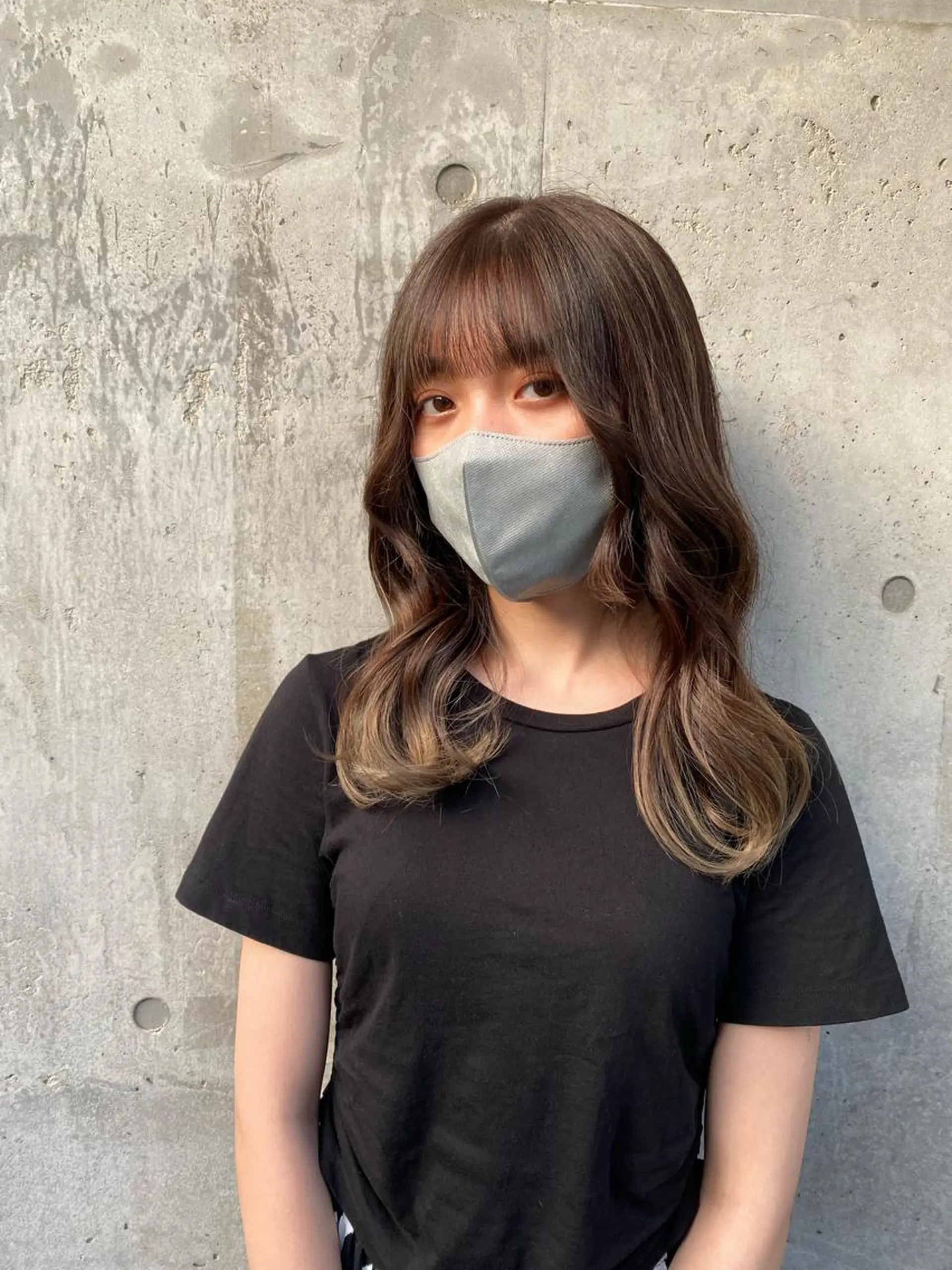 ミディアム カラー カット ヘアカラー les baladins du miroir所属・🍃YURI 🍃のヘアスタイル