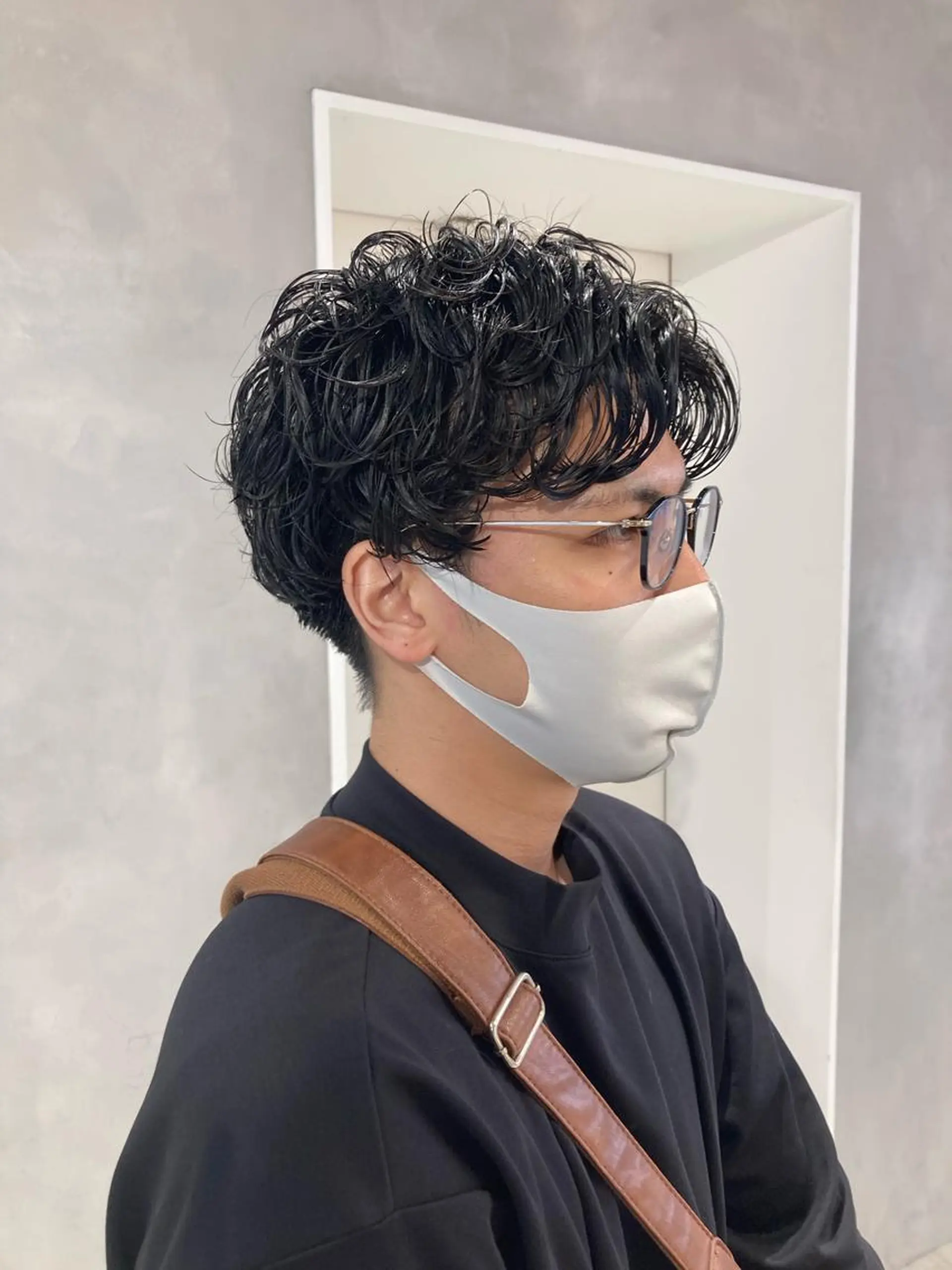 パーマ メンズ 🟢ウルフ／スパイラ ルパーマ／大西🟢のヘアスタイル