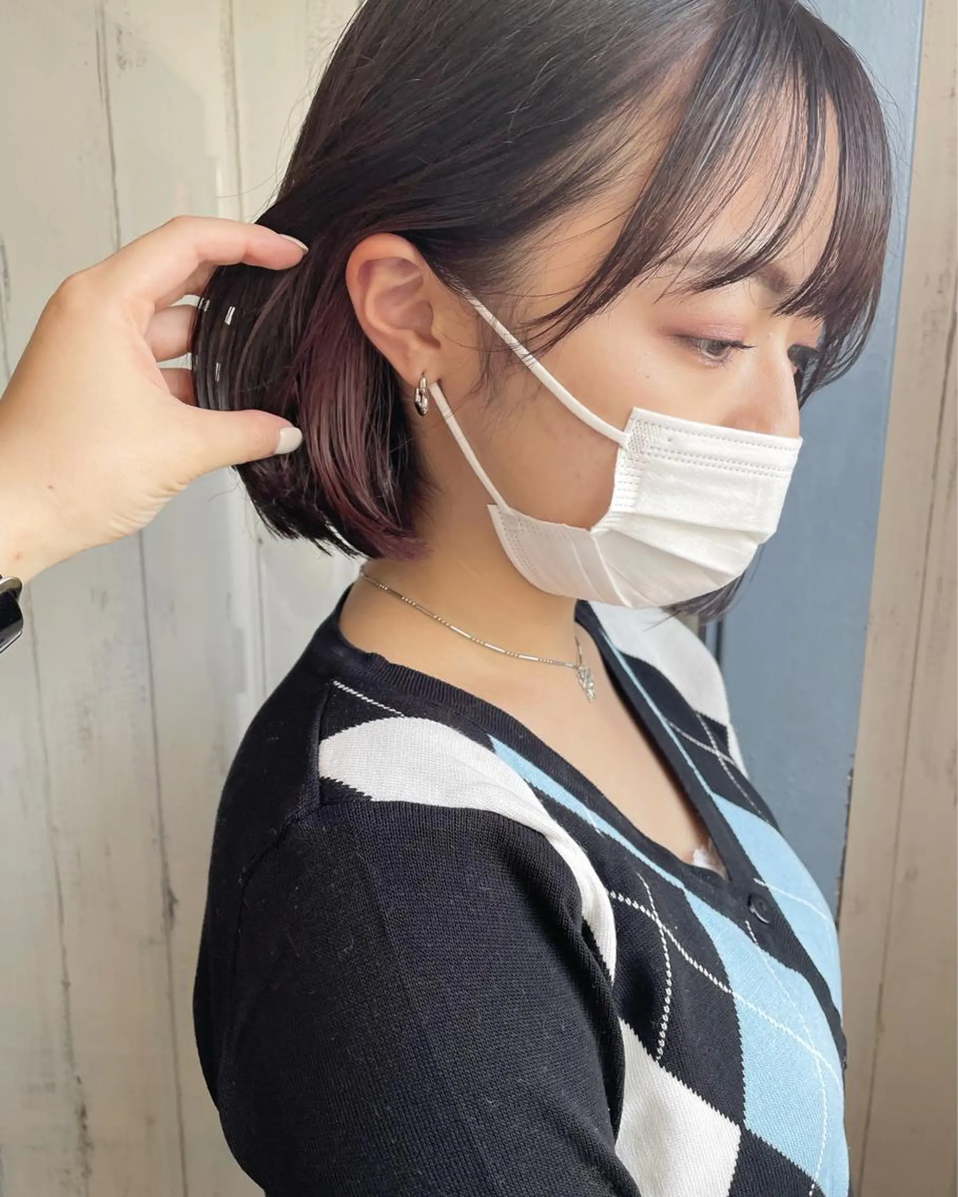 ショート カラー パーマ ヘアアレンジ ピンクカラー 透明感color 🥣suzunaのヘアスタイル