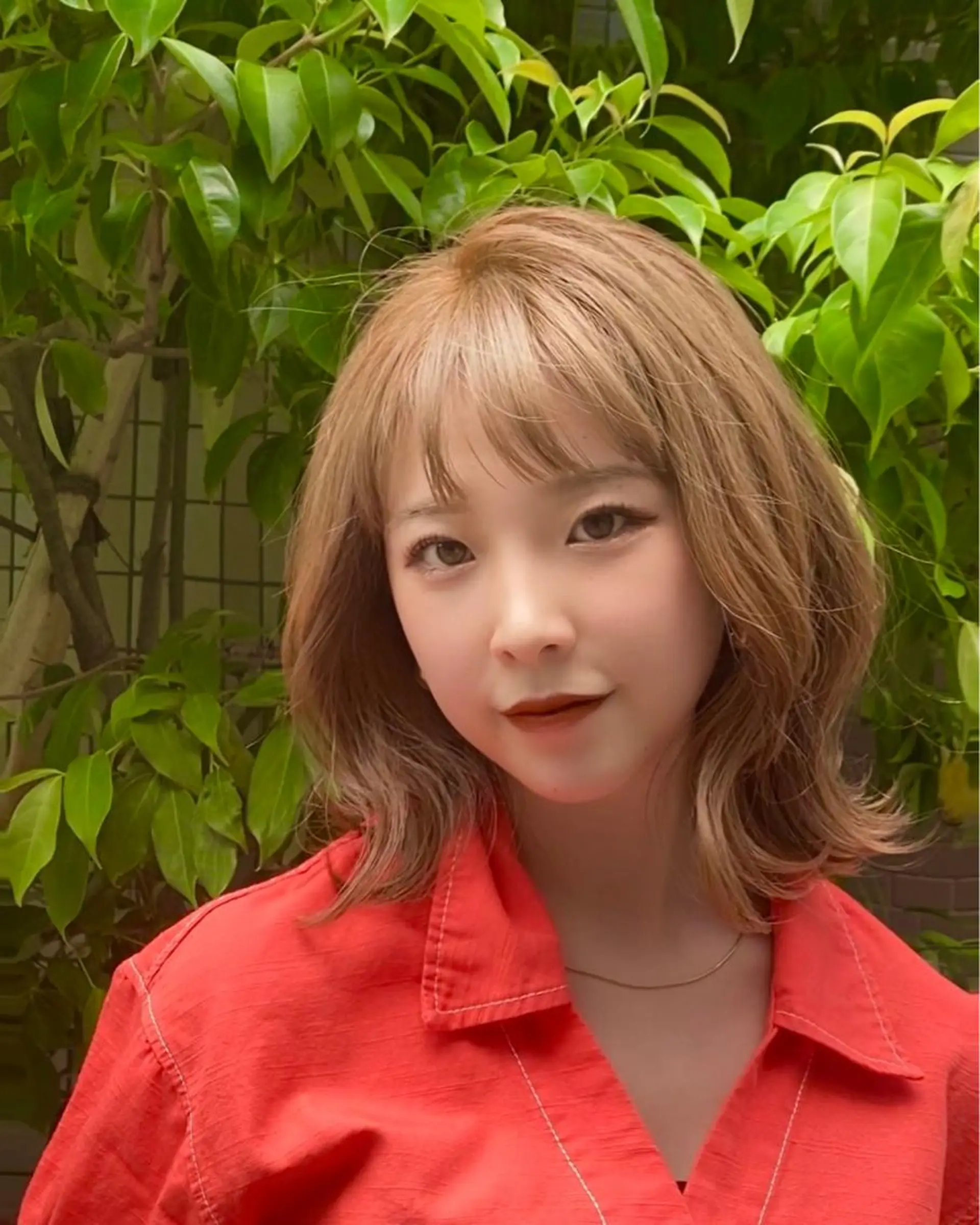 ミディアム カラー アディクシーカラー ベージュカラー ハイトーンカラー イルミナカラー ボブ 🌿レイヤー/ブリー チ/🌿JINのヘアスタイル