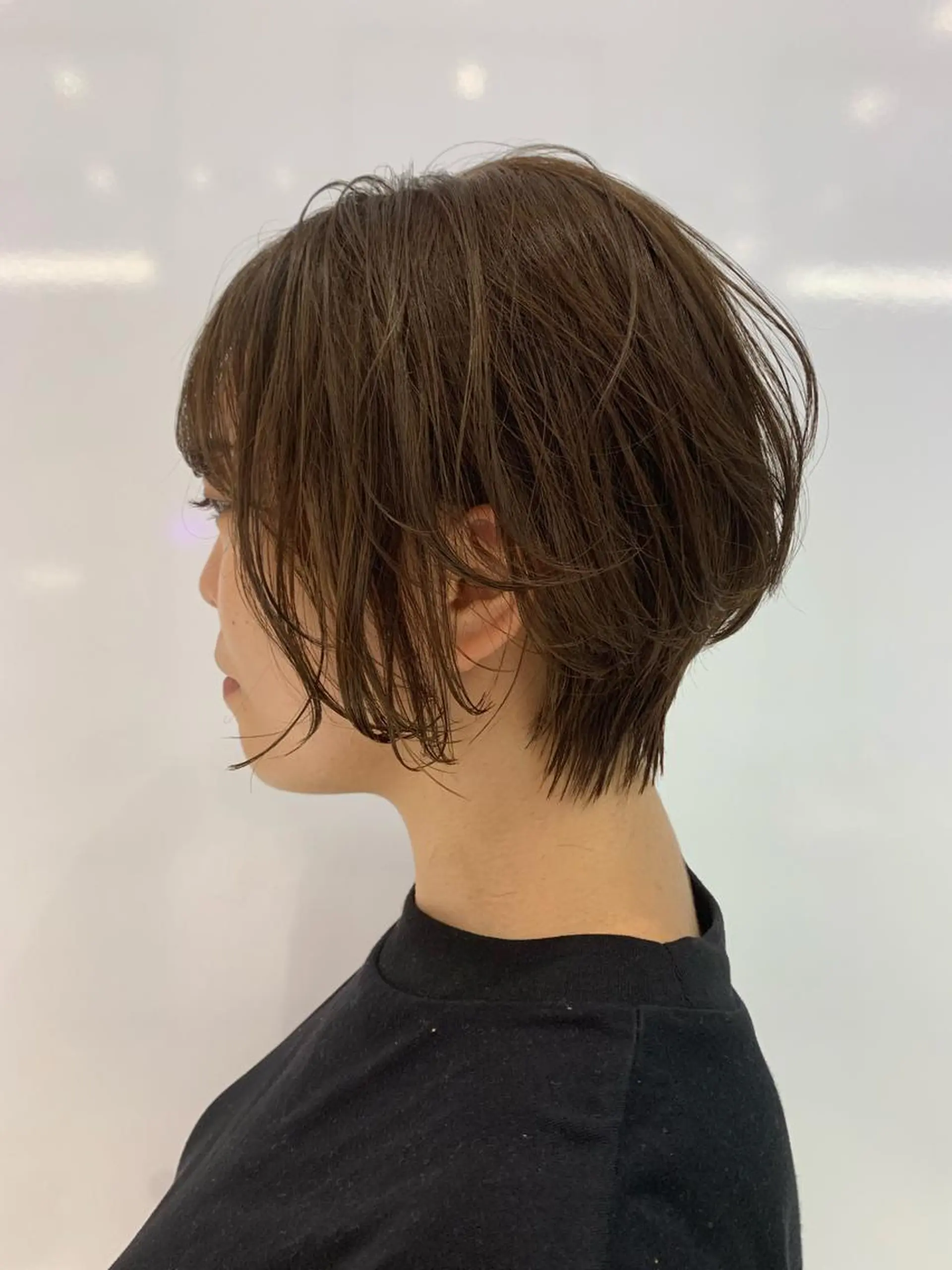 ショート カラー ハッシュカット/ハイ トーン/MANAMIのヘアスタイル