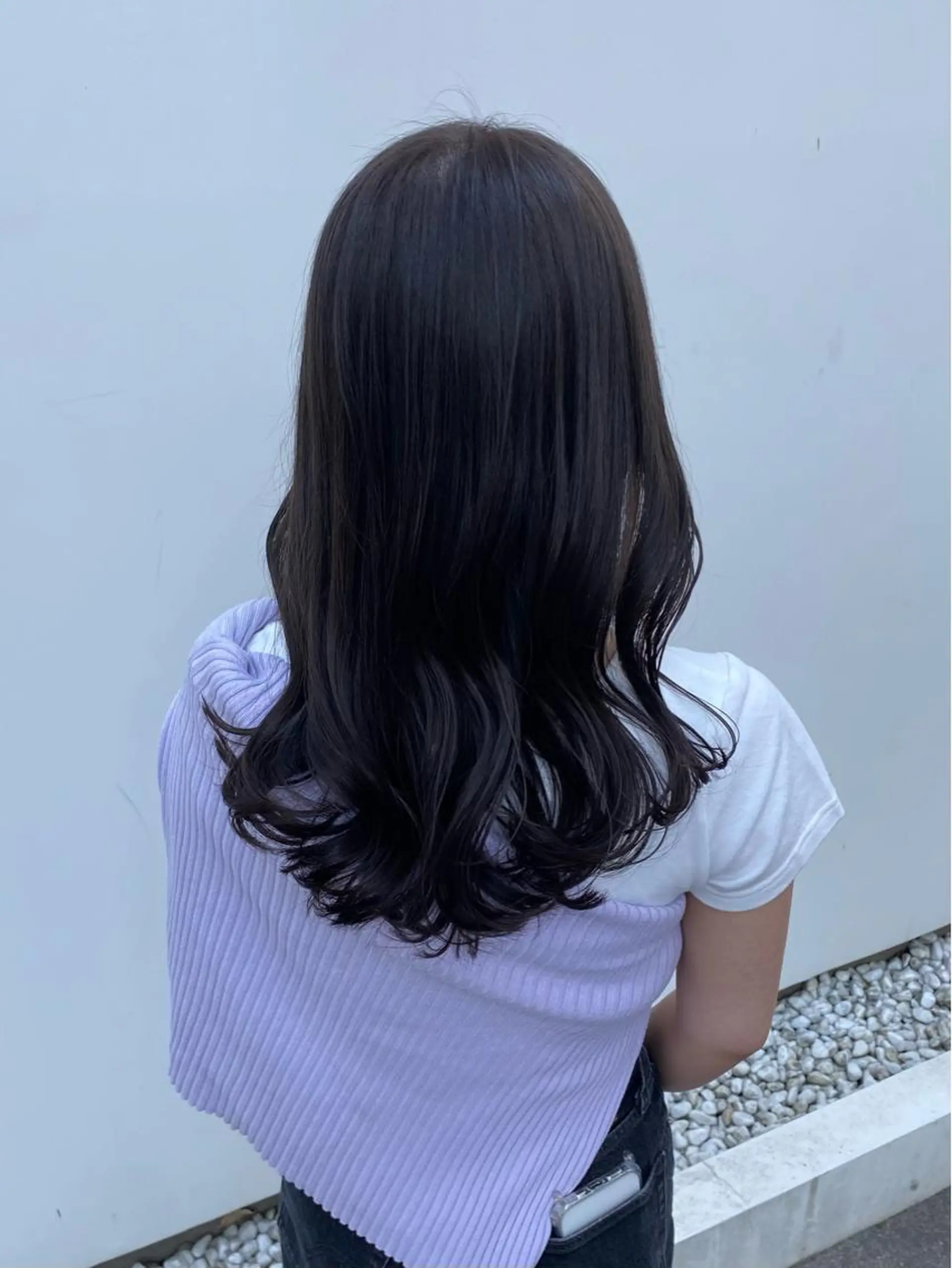 セミロング カラー ヘアカラー Rinka/梅田/ 透け感カラー🤎のヘアスタイル