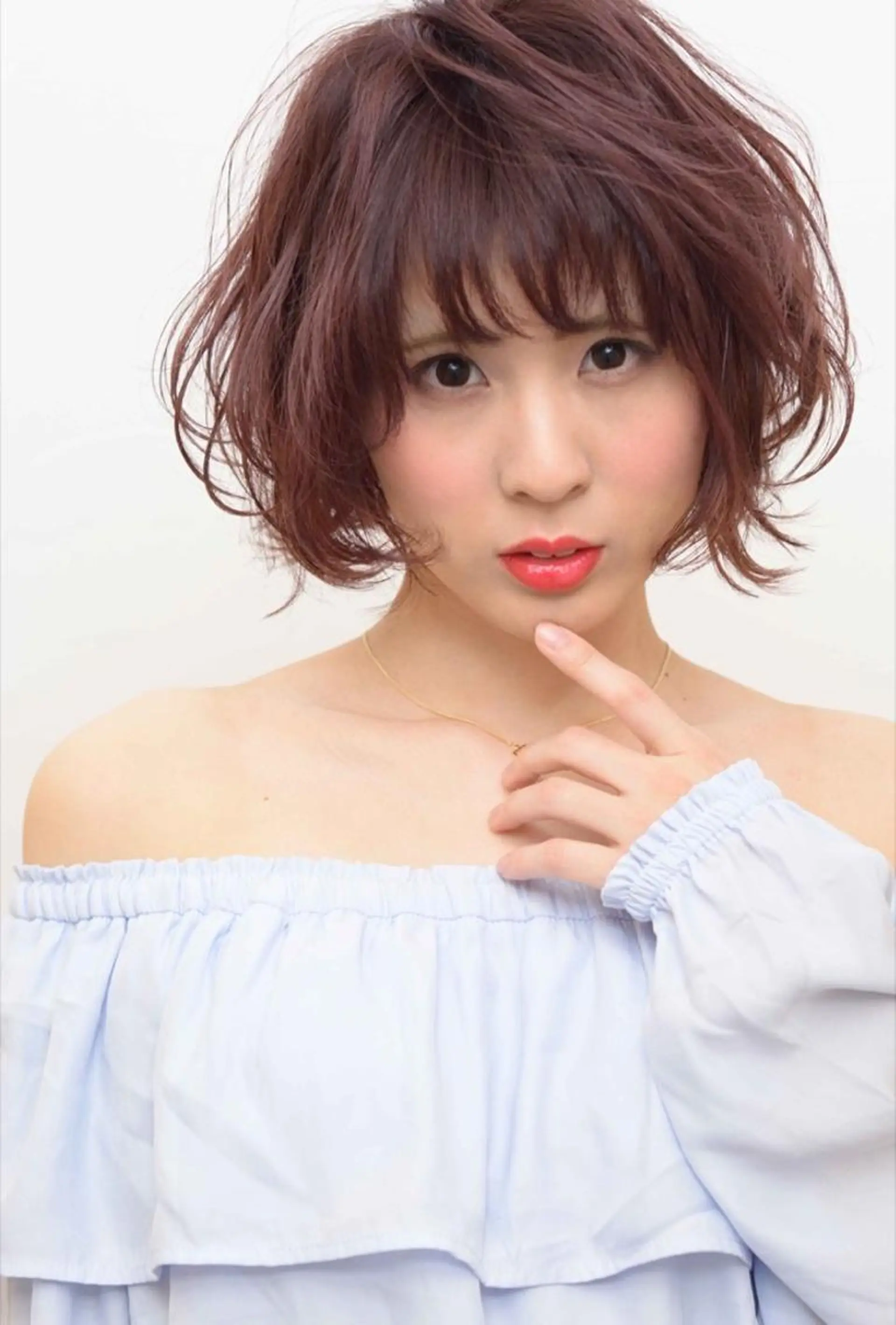 ショート カラー パーマ La Ruelle 江曽島店/髪質改善のヘアスタイル