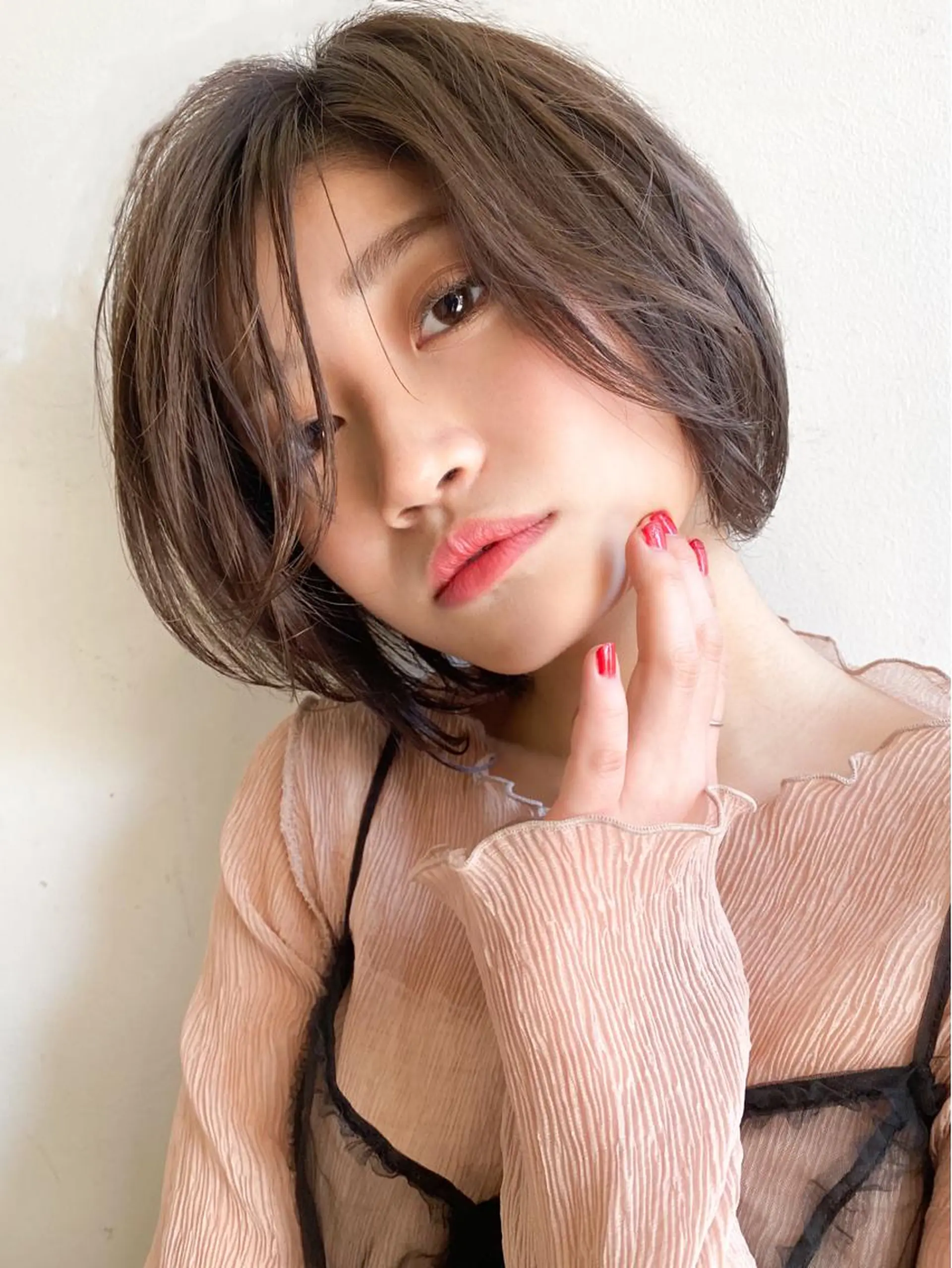 ショート カット ヘアカラー トリートメント 池田 雄作のヘアスタイル