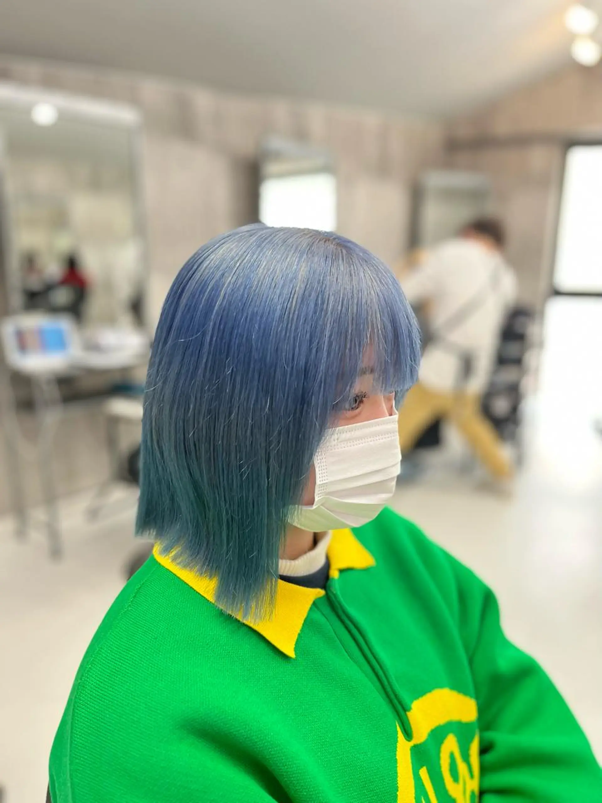 ショート カラー ブルーカラー メンズ特化/パーマ/ 骨格矯正カット/真人のヘアスタイル