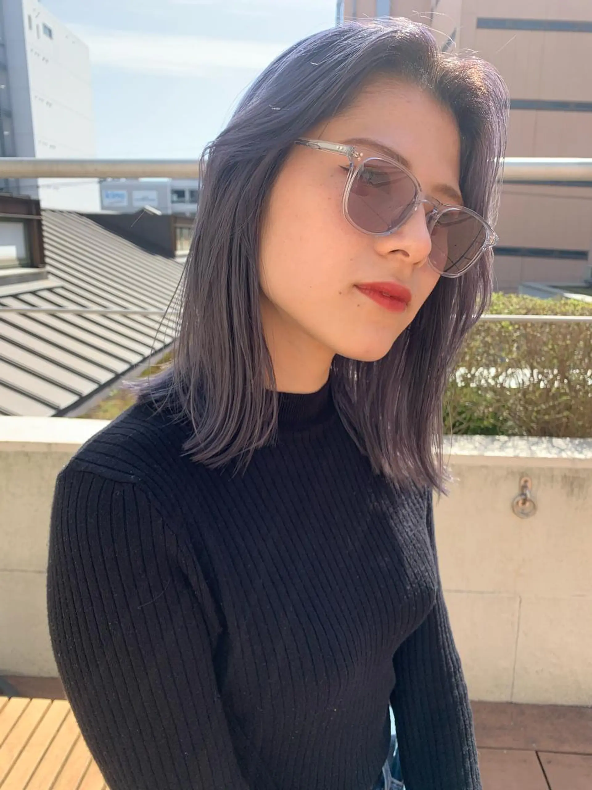 カラー ハイトーンカラー MARU レイヤー/パーマのヘアスタイル