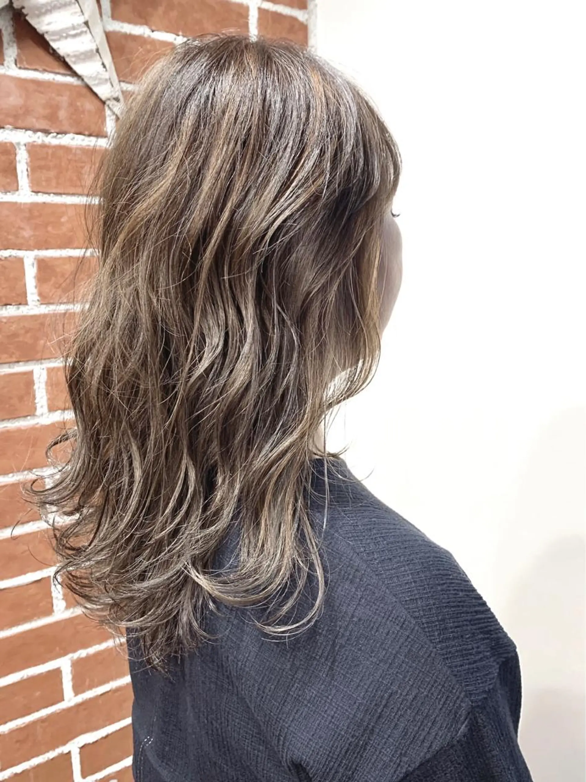 セミロング カラー ヘアカラー トリートメント 岡崎勇人/レイヤー/ 韓国/ケラチンTRのヘアスタイル