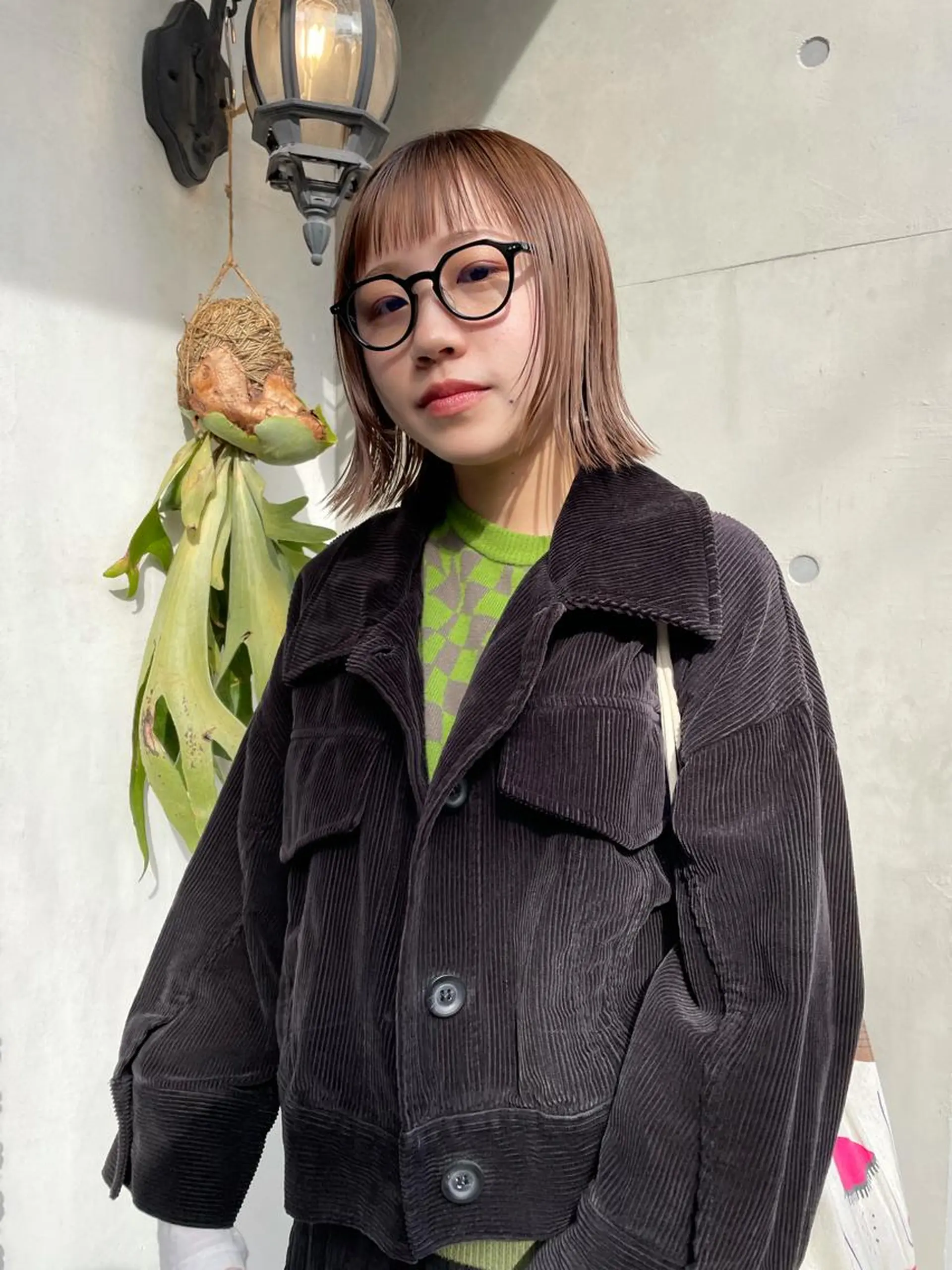 ミディアム カラー パーマ ヘアアレンジ メンズ キッズ ネイル マツエク・マツパ casane所属・暖色・前髪カット 🎗️佐藤ゆみこのヘアスタイル