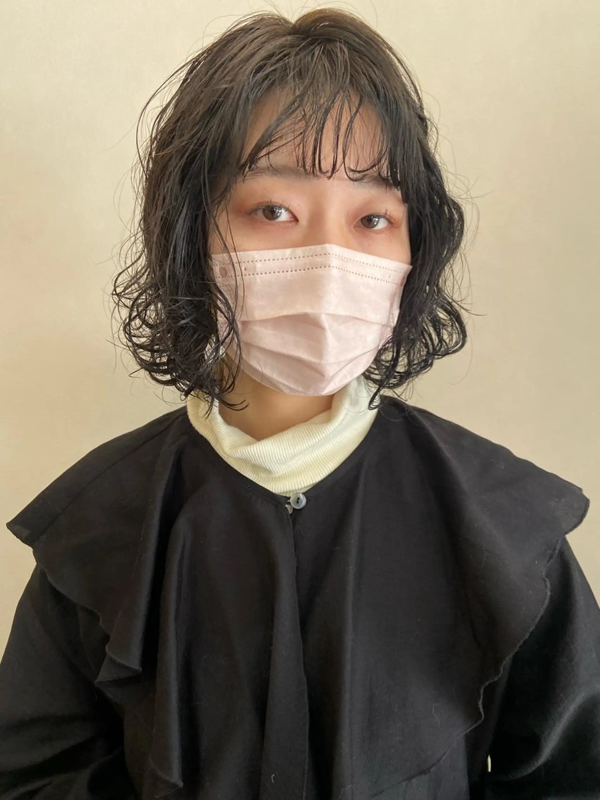 ミディアム カラー パーマ ヘアアレンジ ミディアムパーマ カット パーマ トリートメント ボブ/透明感カラー 🧸YUI❤️のヘアスタイル