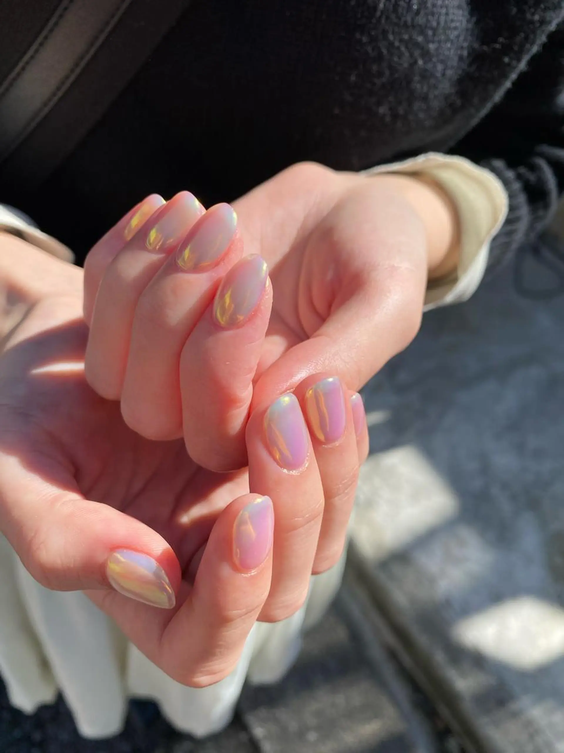 ネイル アートネイル オーロラネイル キラキラネイル 韓国ネイル マグネットネイル 🌼大西洋子 laughl🌼のネイルデザイン