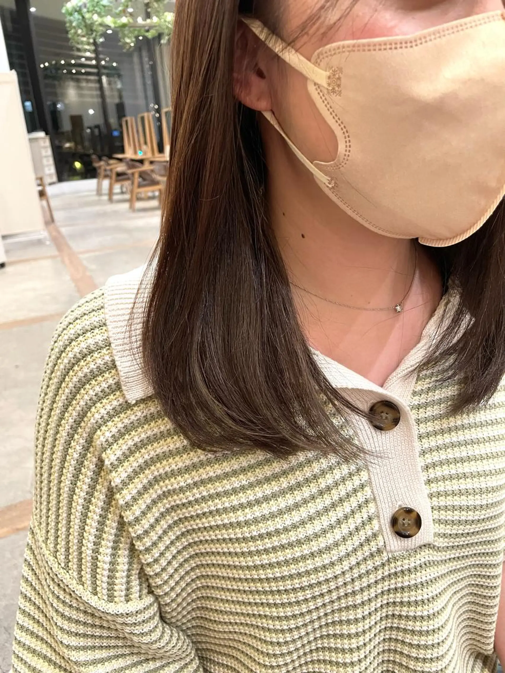 セミロング カラー ヘアアレンジ インナーカラー OAK 学芸大学所属・秋葉萌　透明感カラー /レイヤー/ボブ♡のヘアスタイル