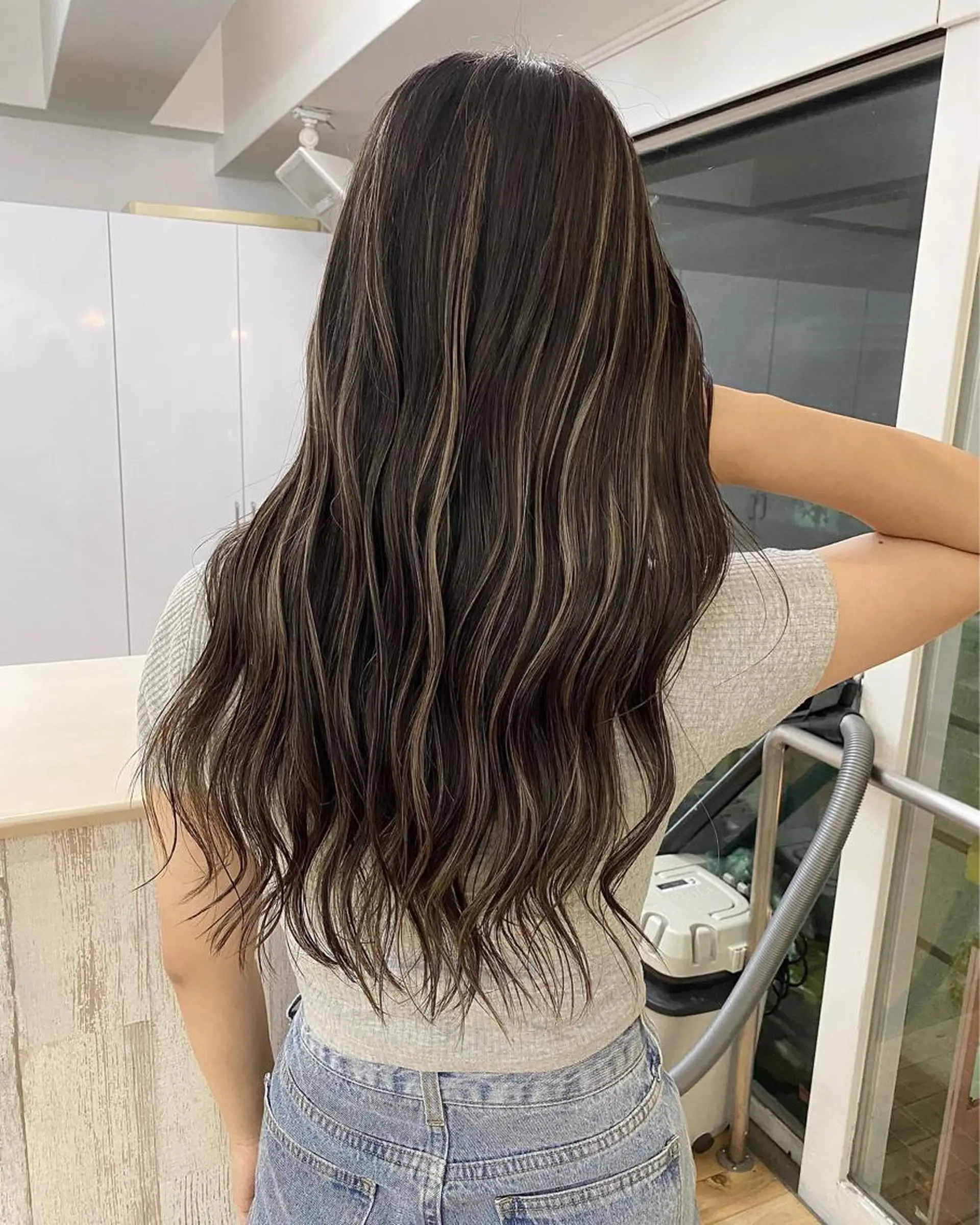 ロング カラー ヘアアレンジ 久米 治仁のヘアスタイル