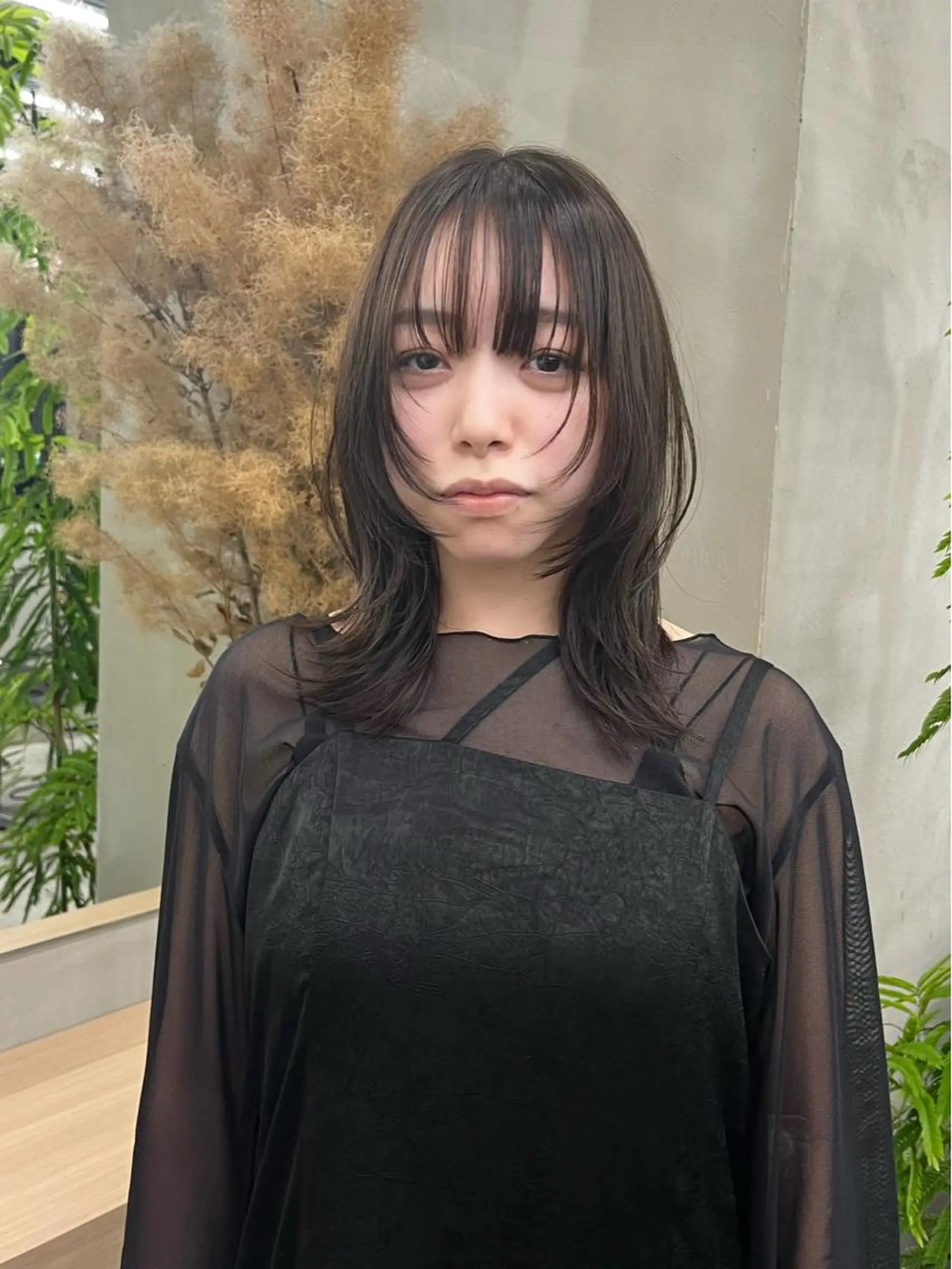 ミディアム カット ヘアカラー トリートメント ウルフ/レイヤー ⚡️ITSUKU⚡️のヘアスタイル