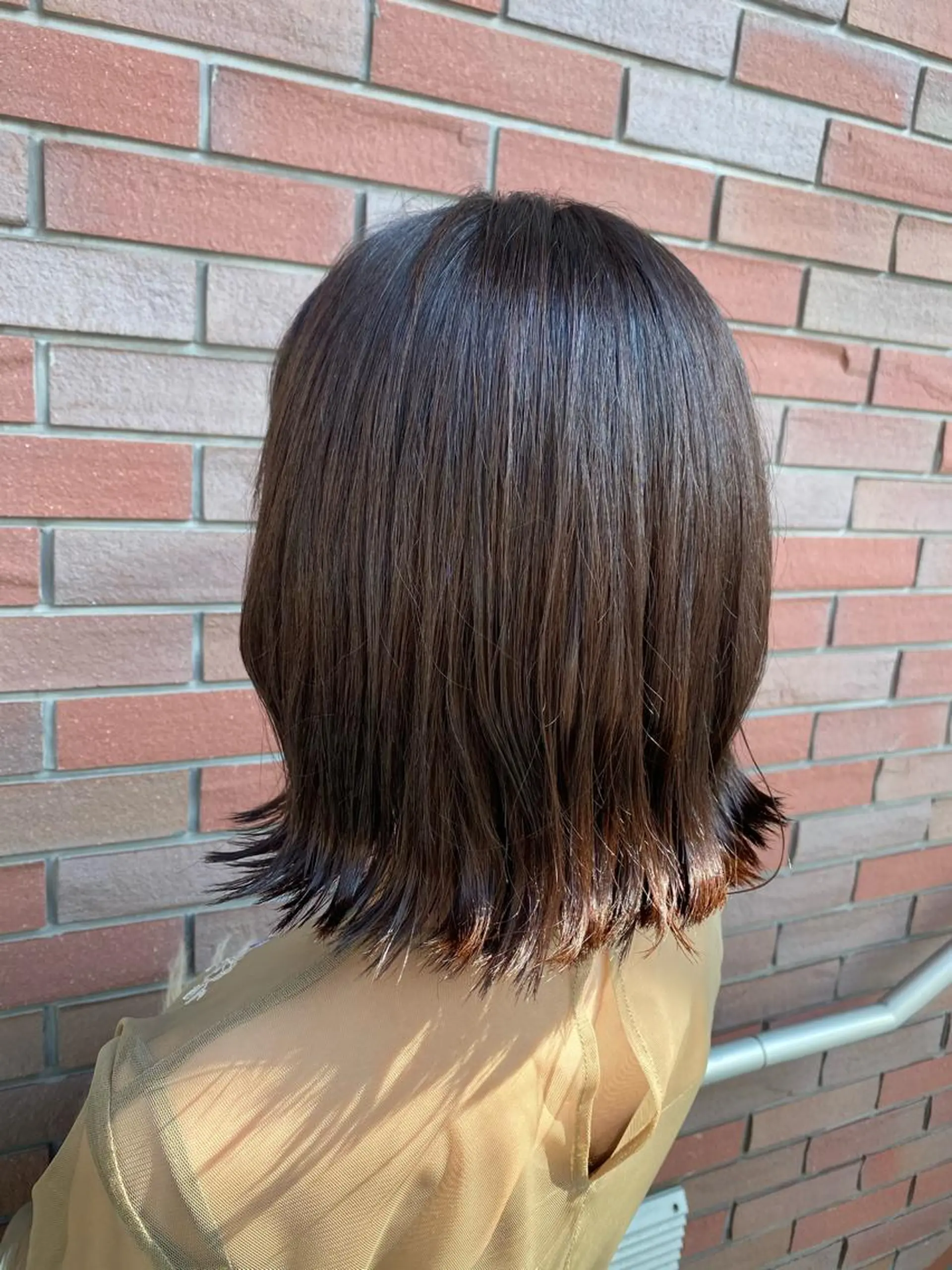 ミディアム カラー ブリーチ ブラウンカラー 透明感カラー ブリーチなしカラー カット ヘアカラー トリートメント 🦋店長🦋 ほんさわ みずきのヘアスタイル