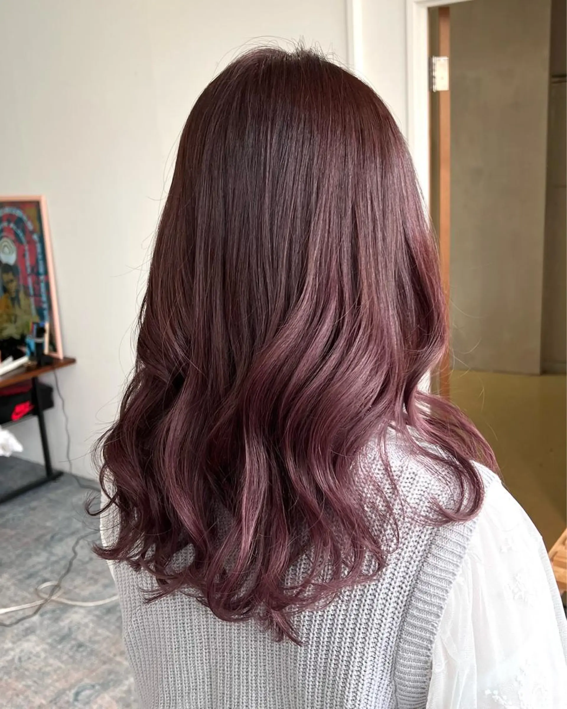 ロング カラー 🌈re-room EIKI🇰🇷のヘアスタイル