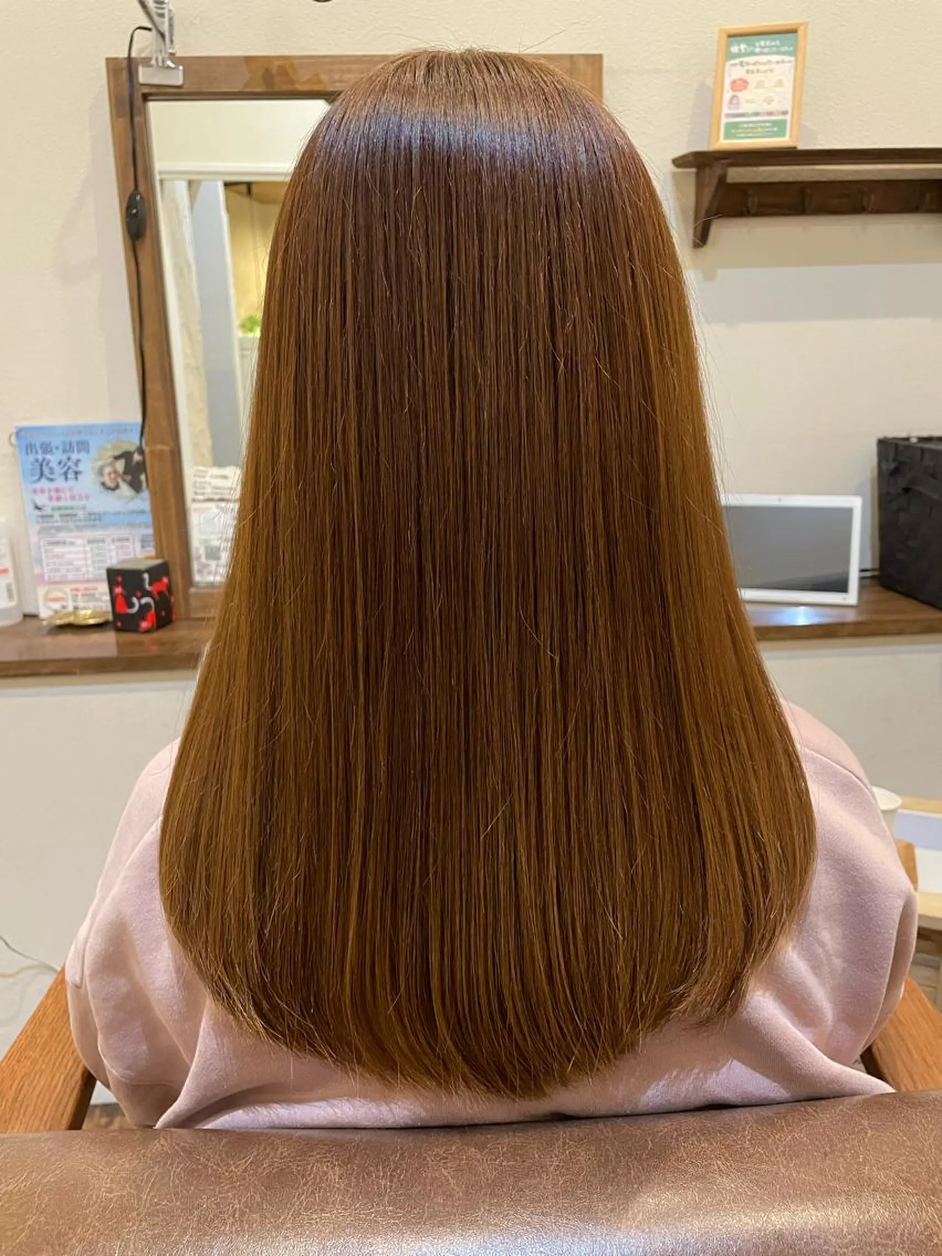 ロング カラー ブリーチ ブリーチなしカラー カット 美容室basara敷戸店所属・牧 純也のヘアスタイル