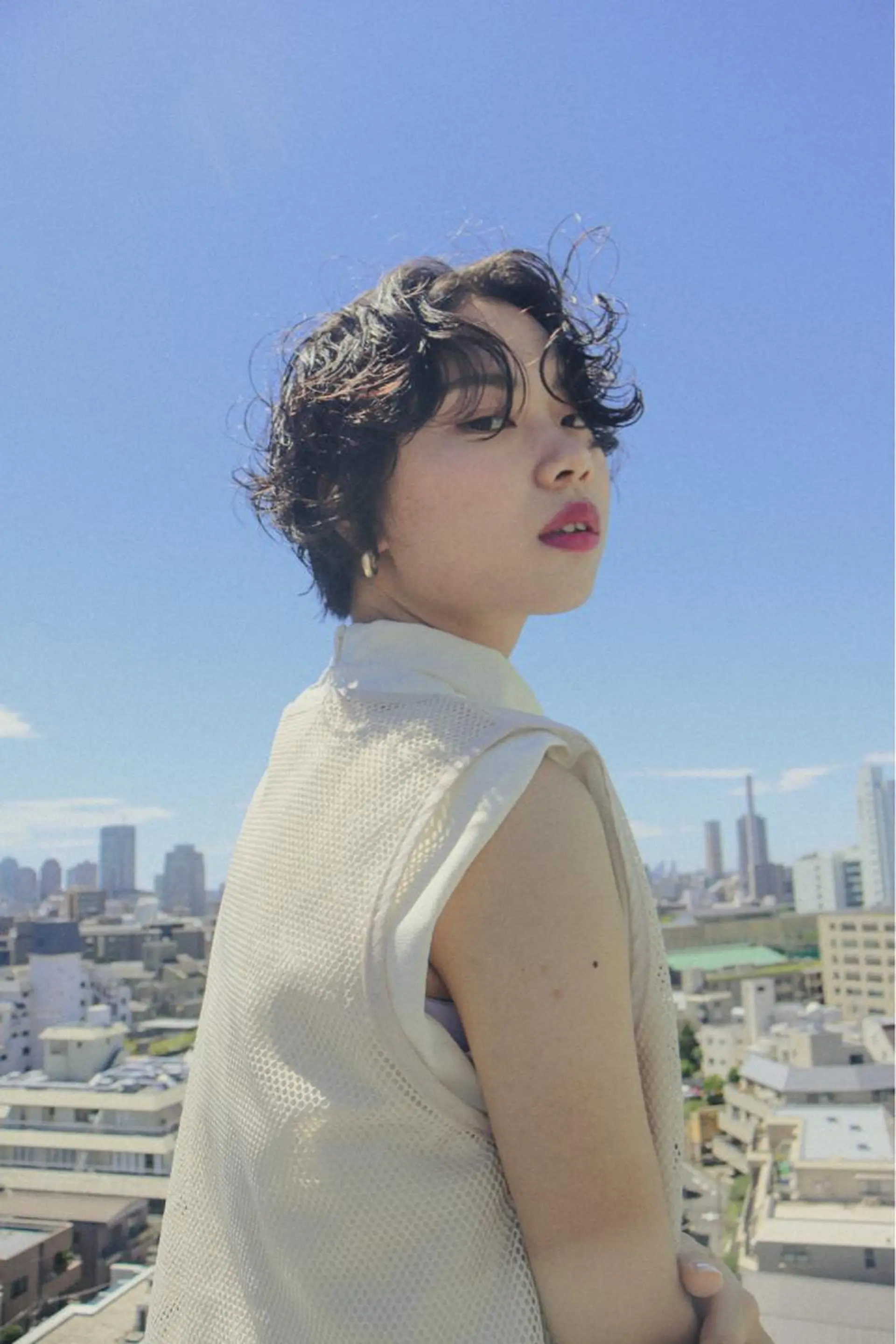 ショート タンバルモリパーマ 礒井メンキのヘアスタイル