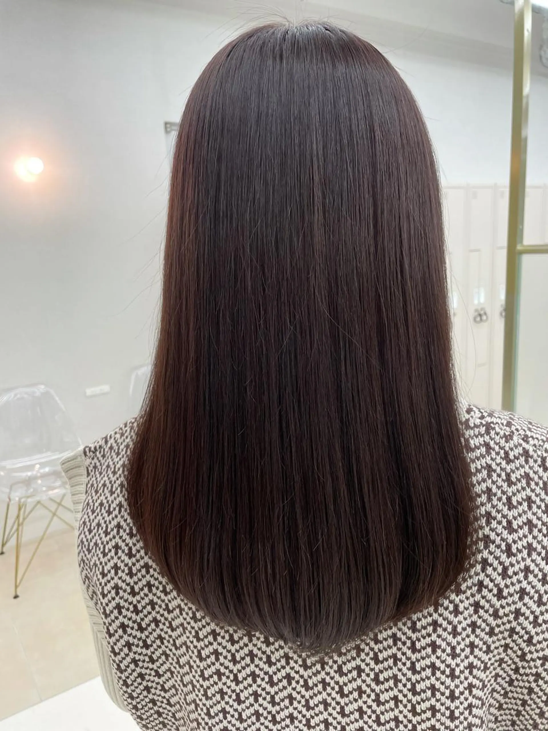 セミロング カラー ブラウンカラー ピンクカラー ヘアカラー トリートメント COA GINZA 空也/前髪/顔まわりのヘアスタイル