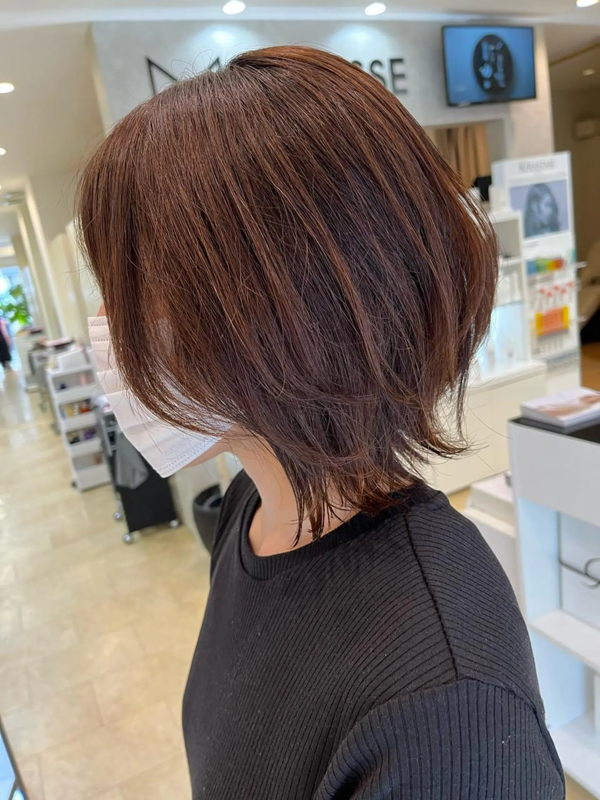 ミディアム カット 西新/siohair 2nd/石尾刻矢のヘアスタイル