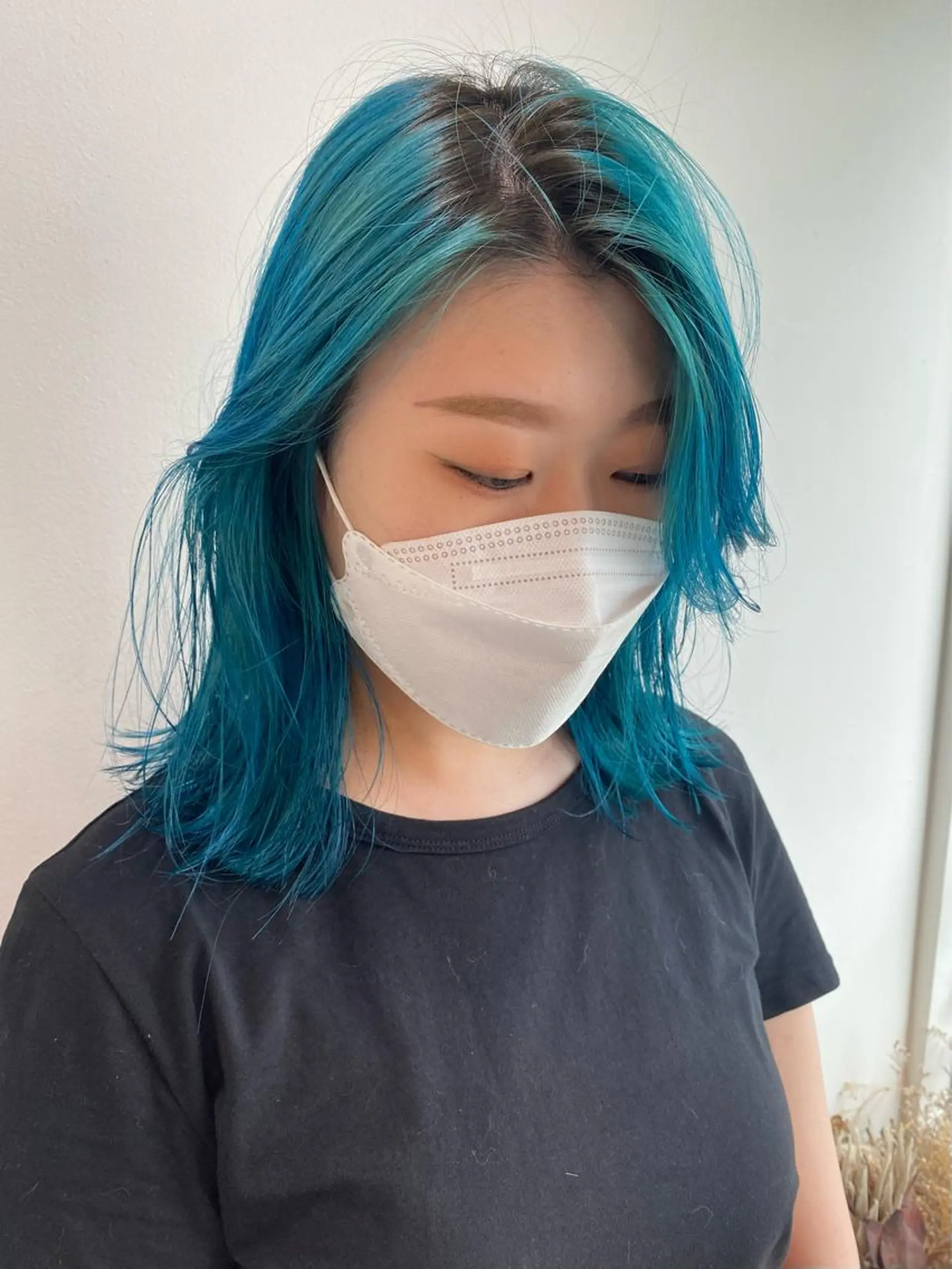 ミディアム ヘアカラー ちばた/レイヤー 似合わせ/大阪中津のヘアスタイル