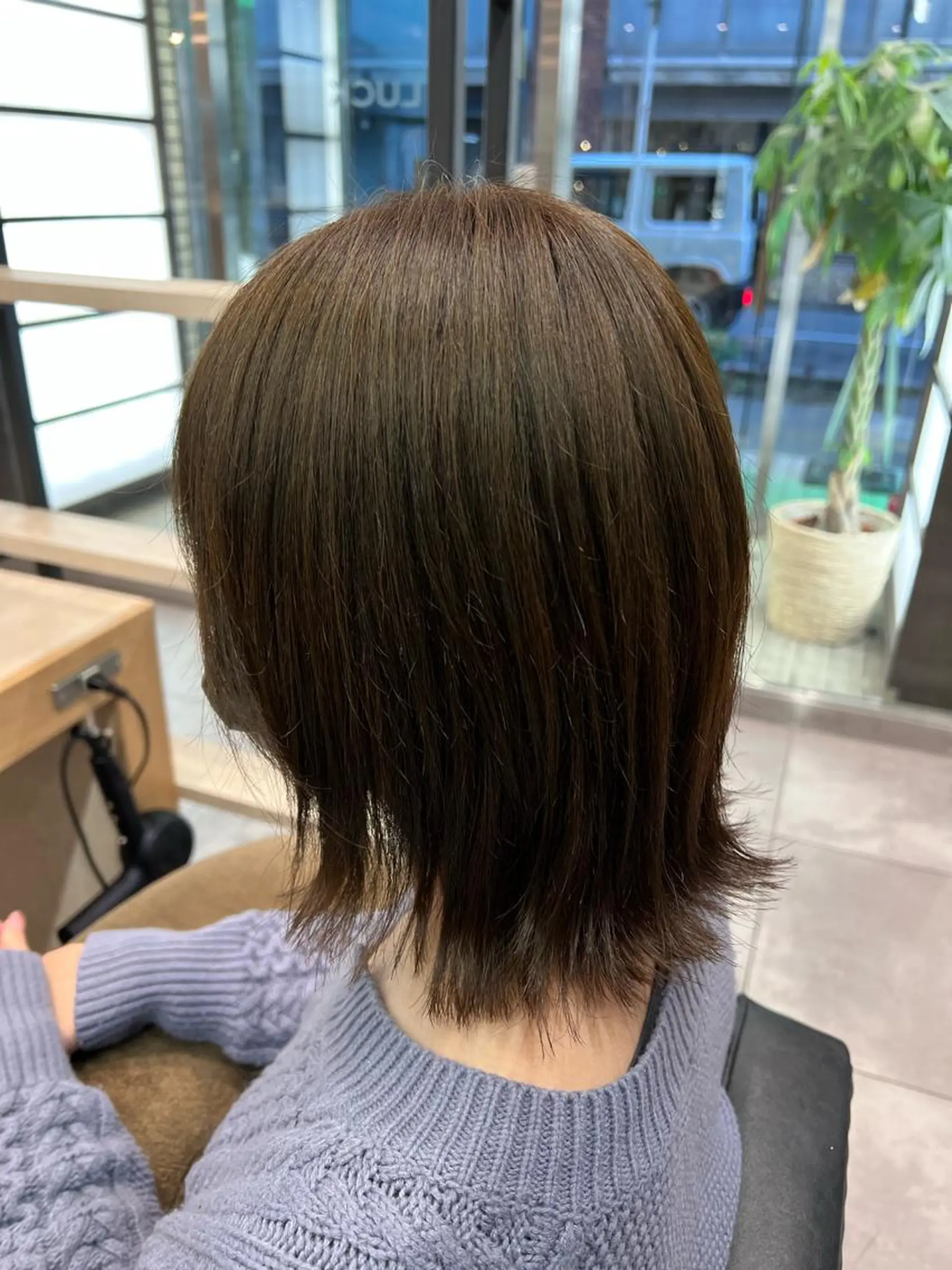 ミディアム カラー ブラウンカラー オリーブブラウン 🌞レイヤー×カラー 前川那津美🌞のヘアスタイル