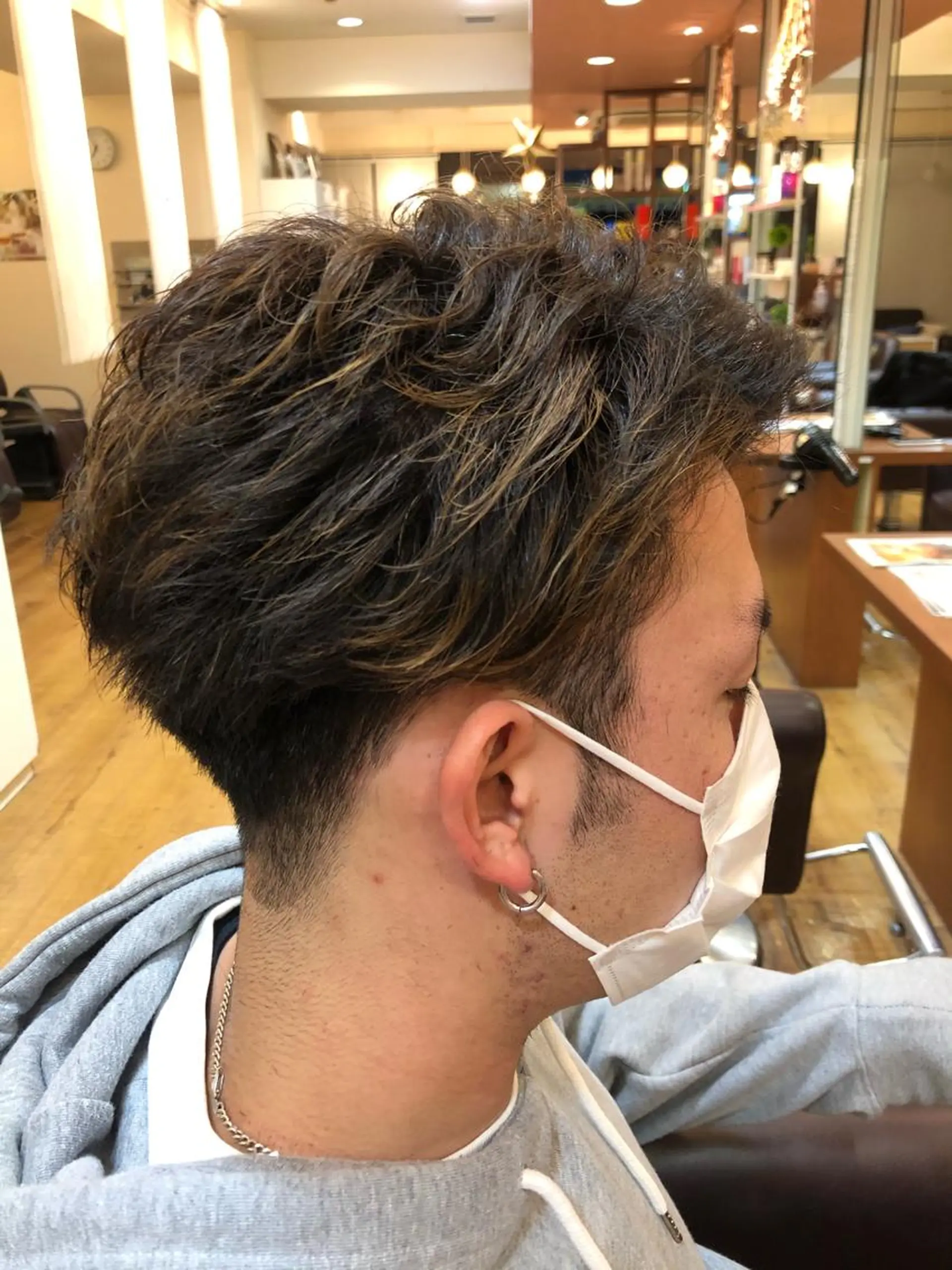 パーマ メンズ 本多 美羽のヘアスタイル