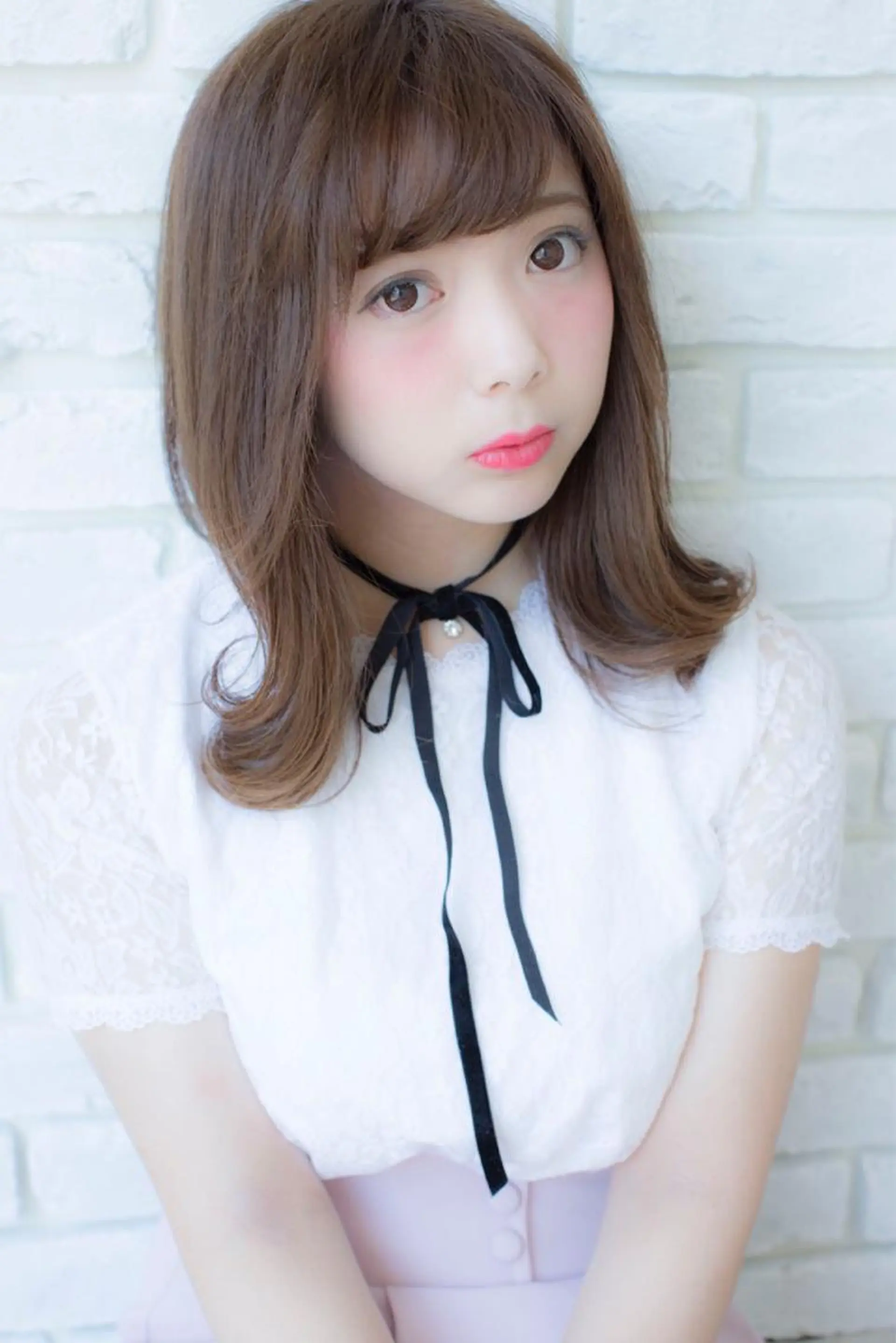 ミディアム セミロング 外ハネヘア トップスタイリスト 小澤純一のヘアスタイル