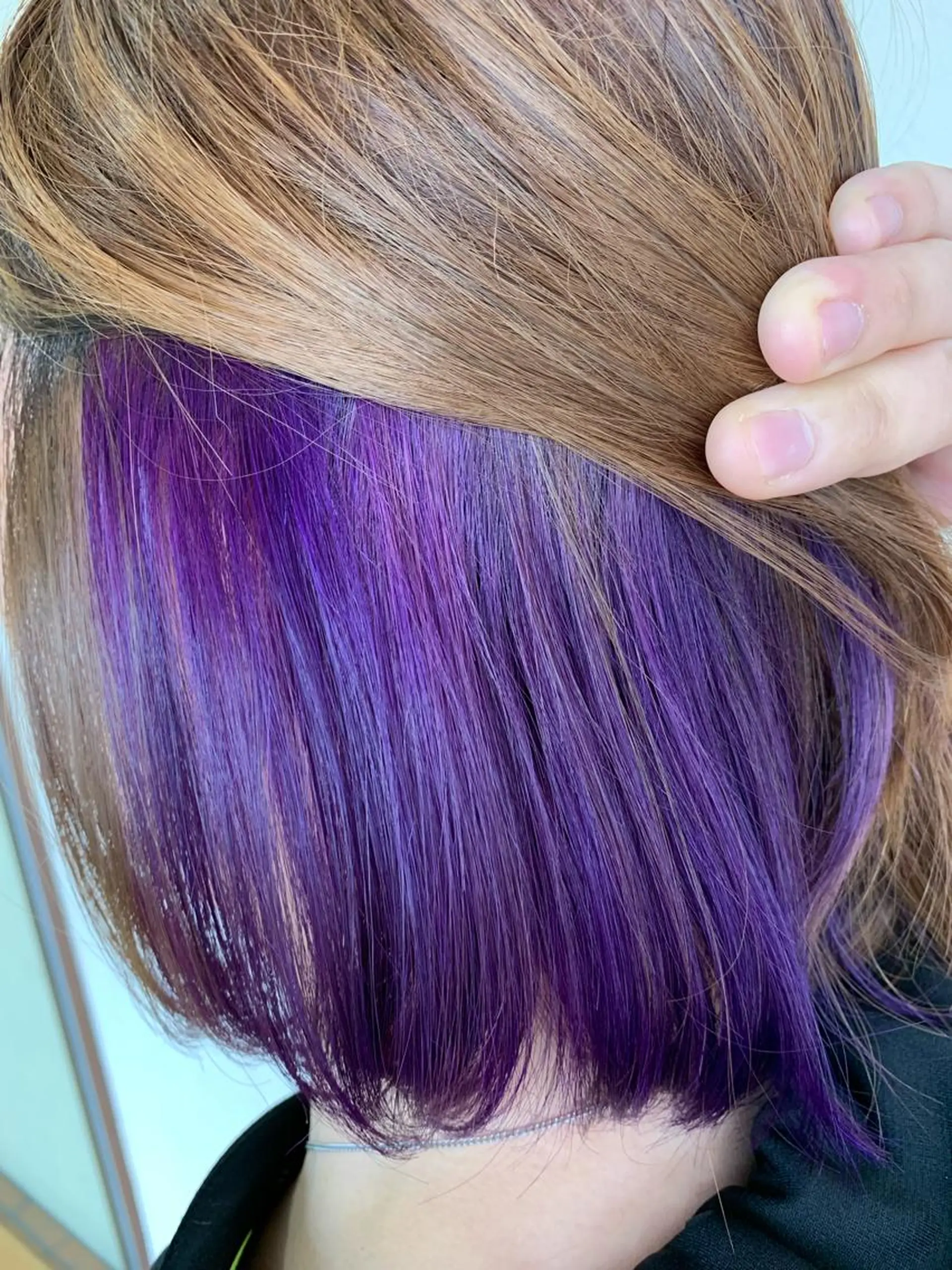 ミディアム カラー 柴田 結衣のヘアスタイル