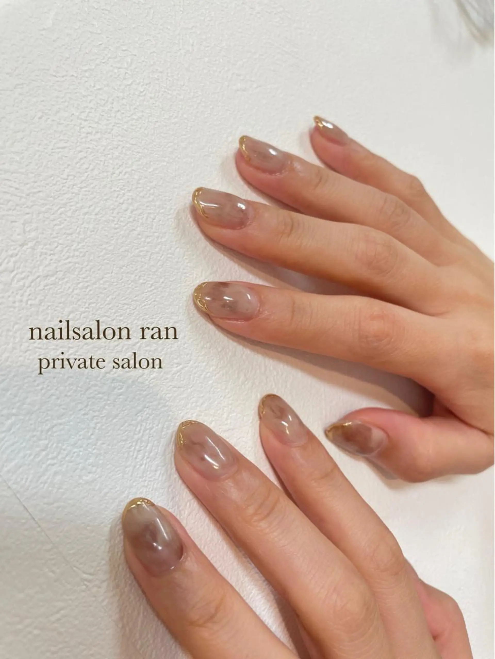 ネイル 持ち込み ニュアンスネイル nailsalon ranのネイルデザイン
