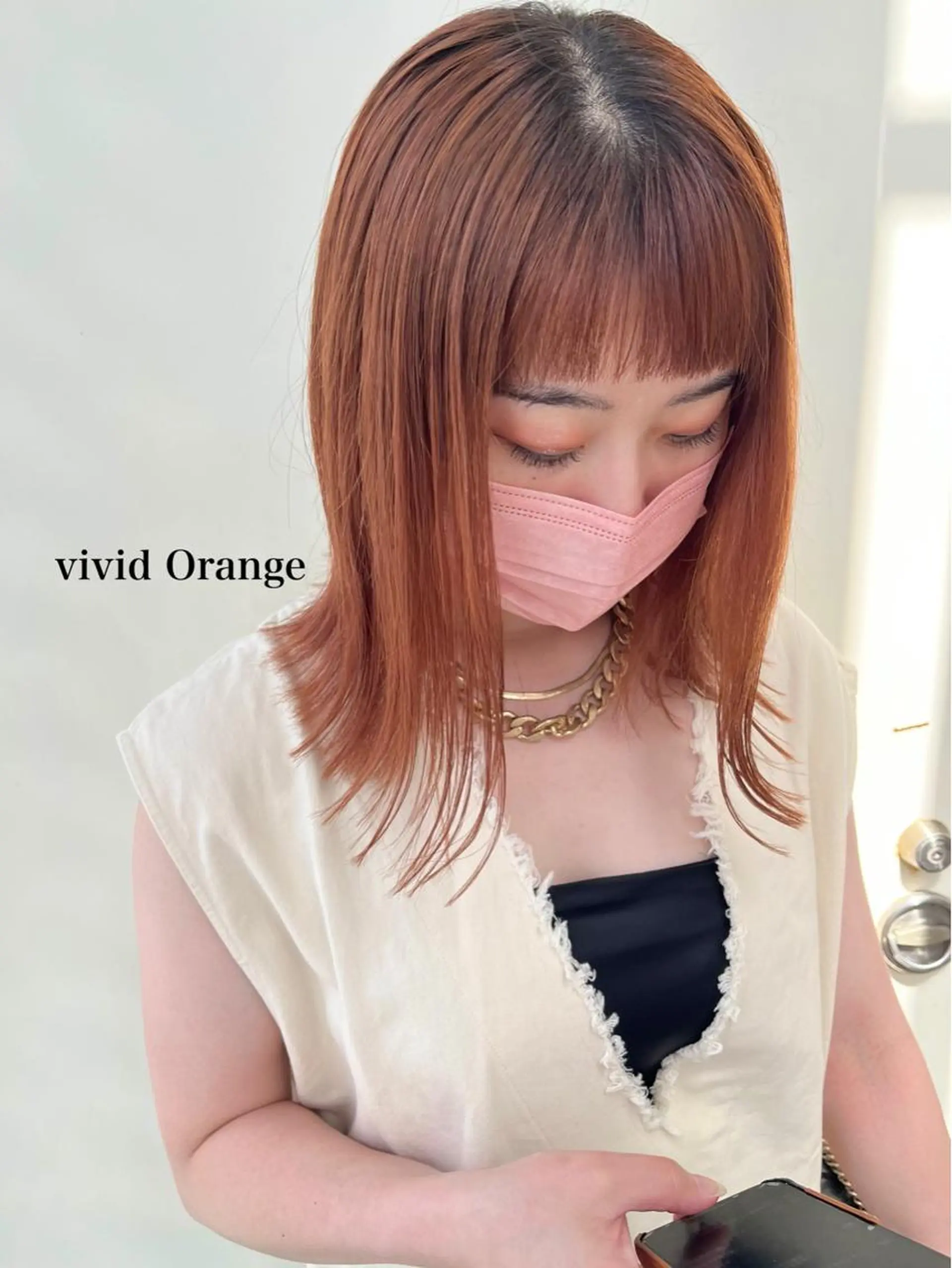 ミディアム ヘアカラー Zina 藤崎店所属・zina藤崎📛 井上美乃里のヘアスタイル