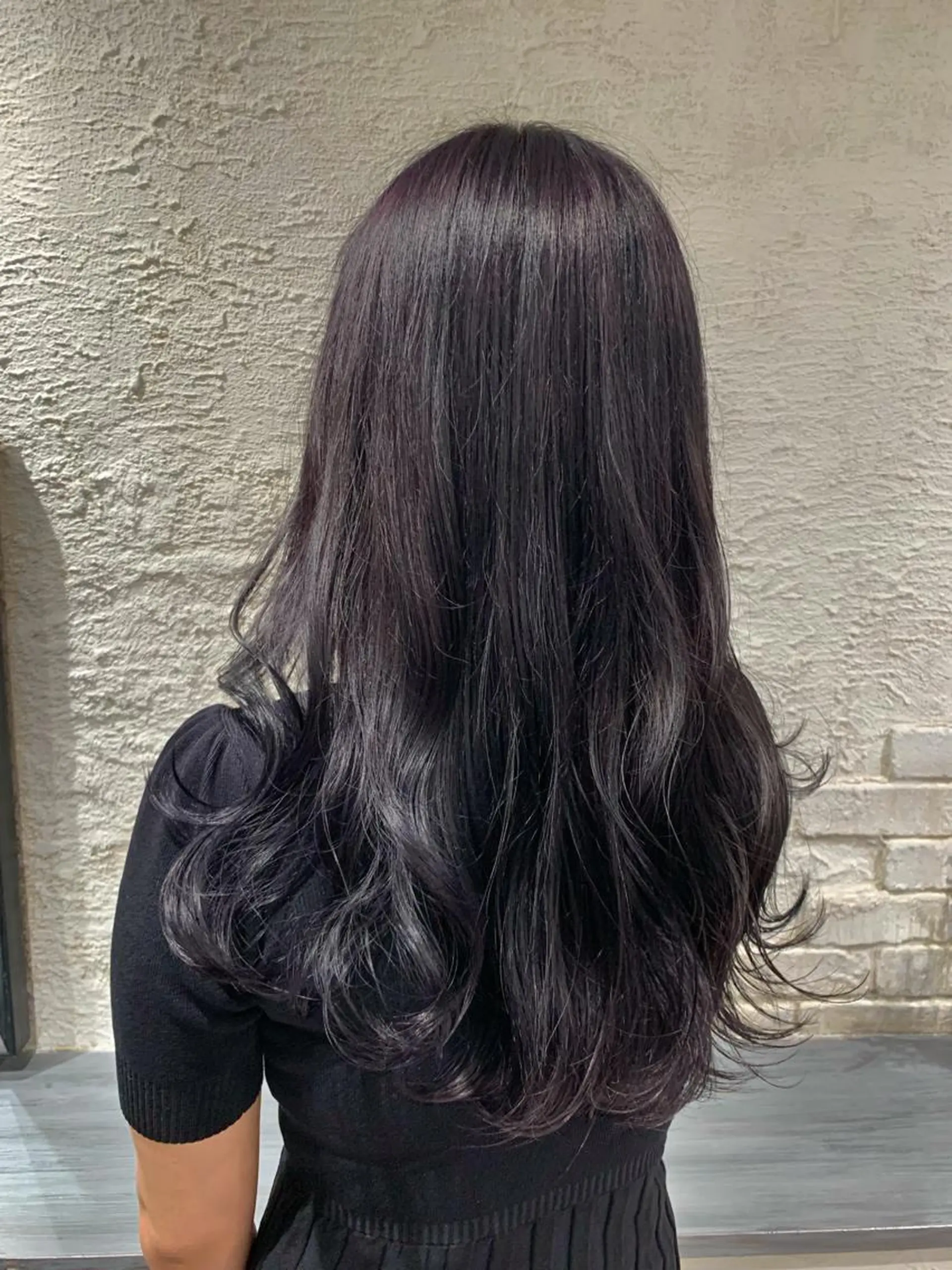 ロング カラー パープルカラー 堀 直人のヘアスタイル