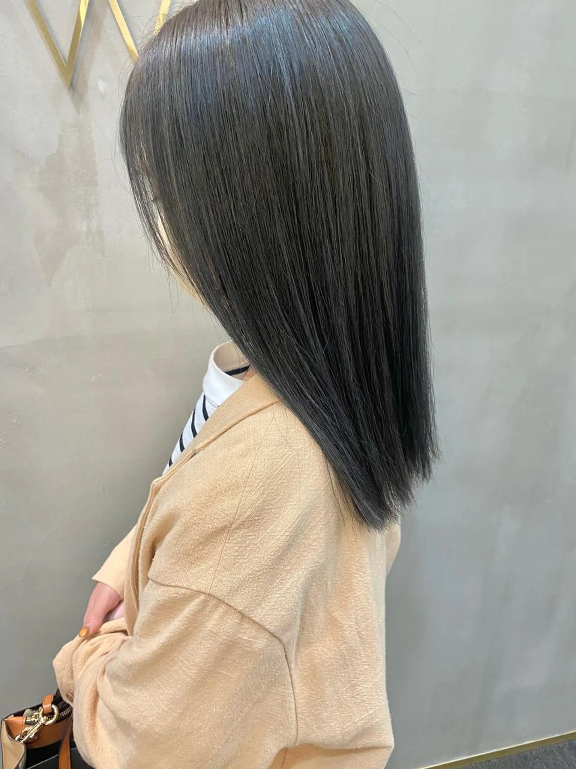 セミロング カラー 韓国×髪質改善カラー 💎hinaのヘアスタイル