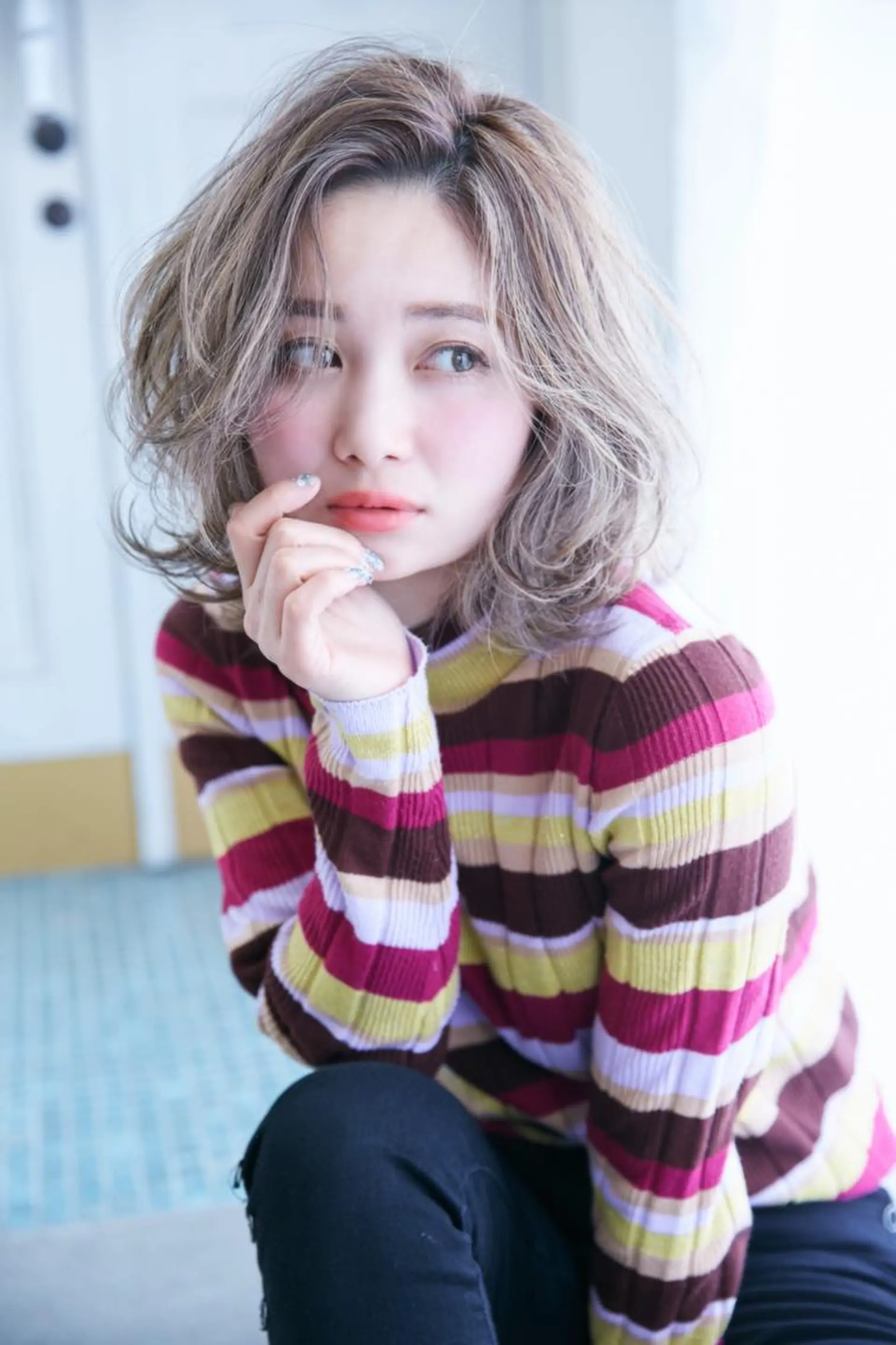 ミディアム 伊藤 裕治のヘアスタイル