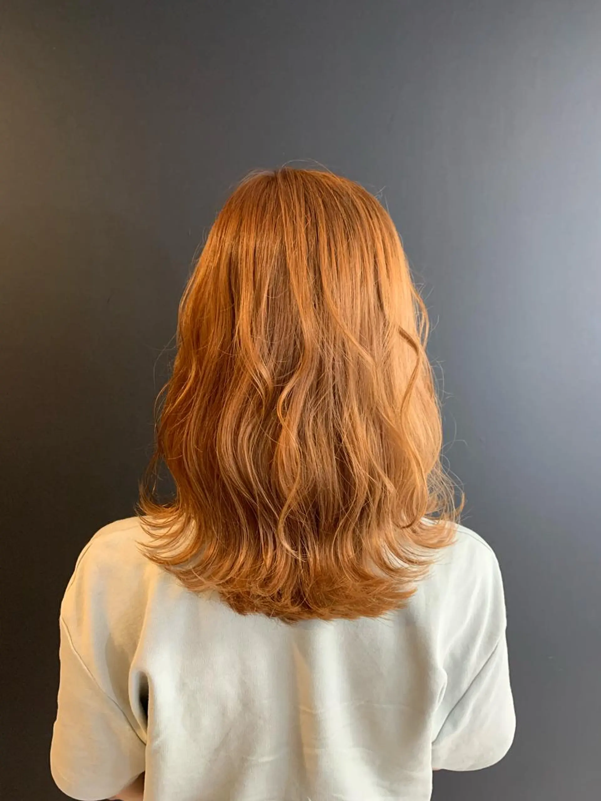 セミロング カラー ヘアアレンジ ヘアセット 🦋韓国ヘア 坂本 菜摘🦋のヘアスタイル