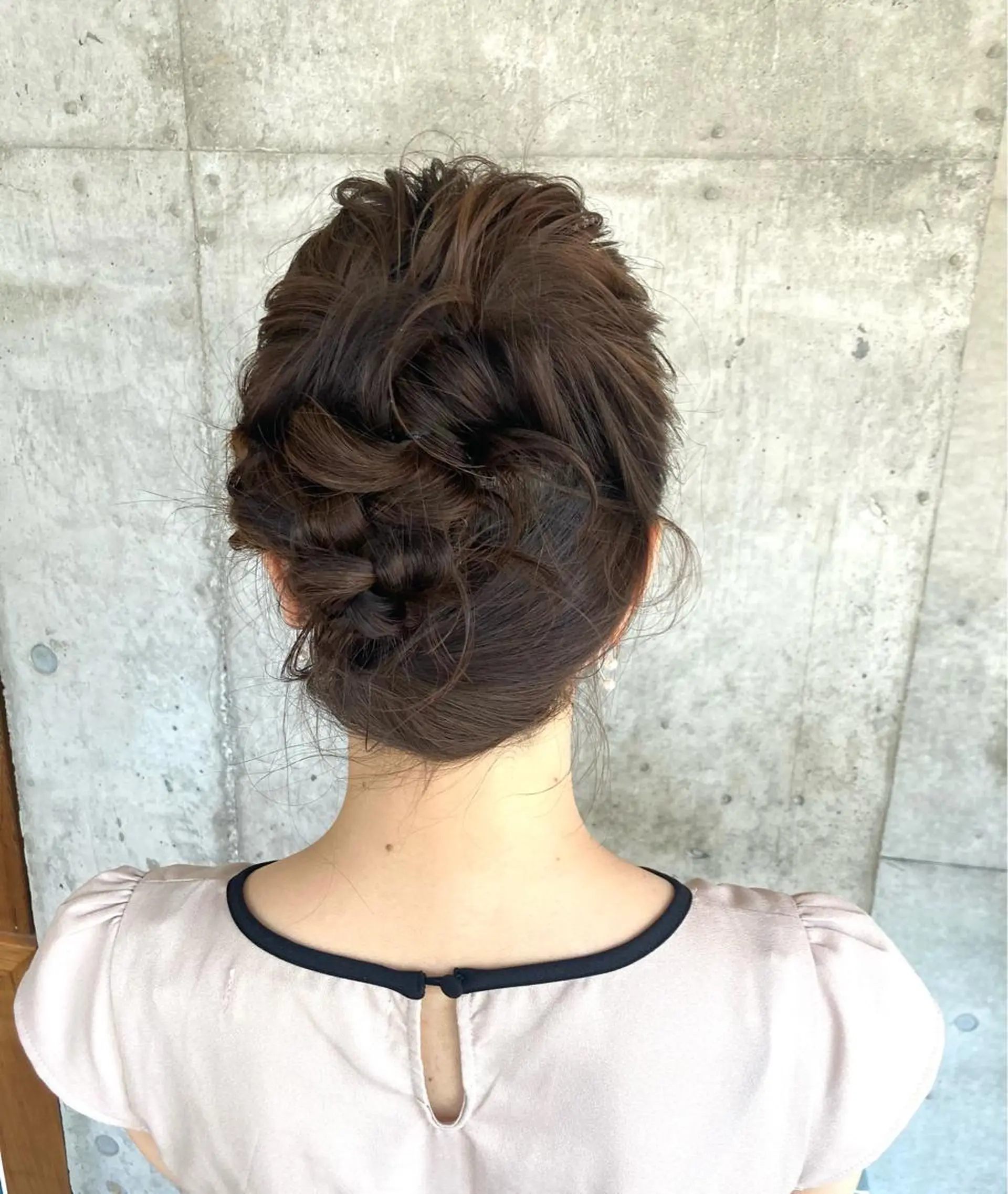 セミロング ヘアアレンジ ヘアセット 横浜美容室／暖色系 michika🌹のヘアスタイル