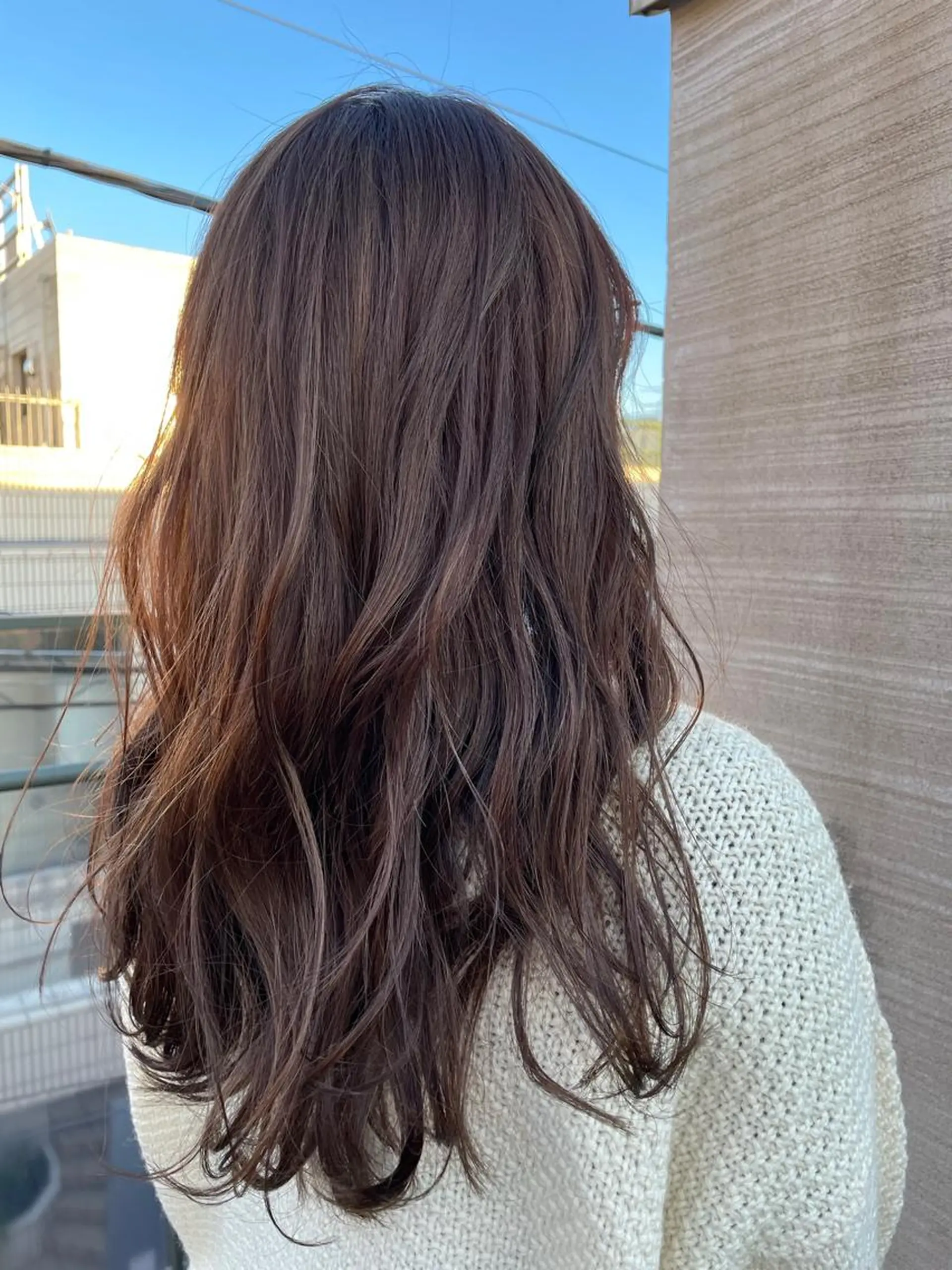 ロング カラー バレイヤージュ ベージュカラー ブロンド デザインカラー グラデーションカラー 韓国風/オシャレ /縮毛矯正/滝口琴未のヘアスタイル