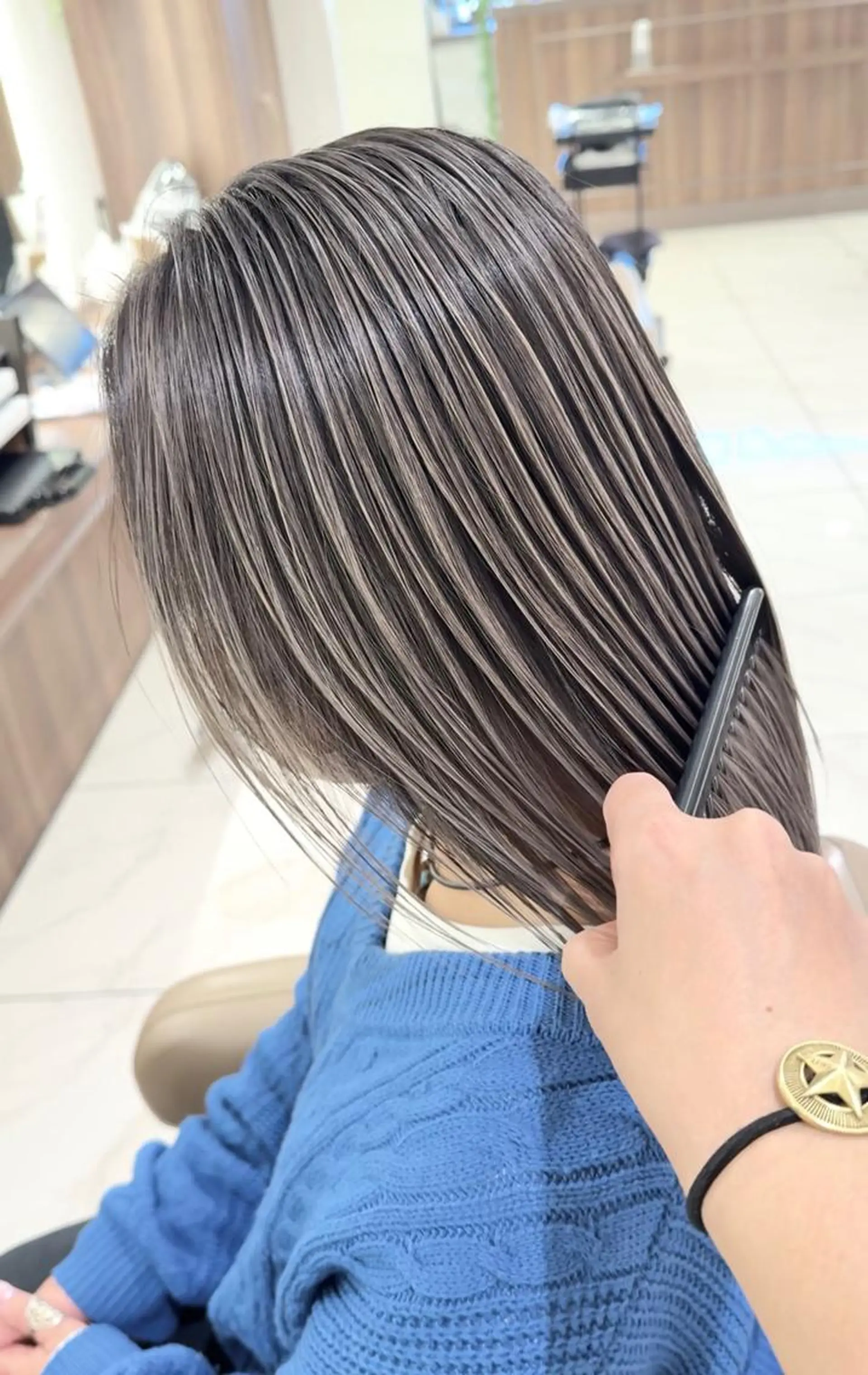 カラー ロング バレイヤージュ 髪質改善 レイヤーカット ヘアカラー トリートメント 大宮/バレイヤージュ 髪質改善/澤田隆誠のヘアスタイル