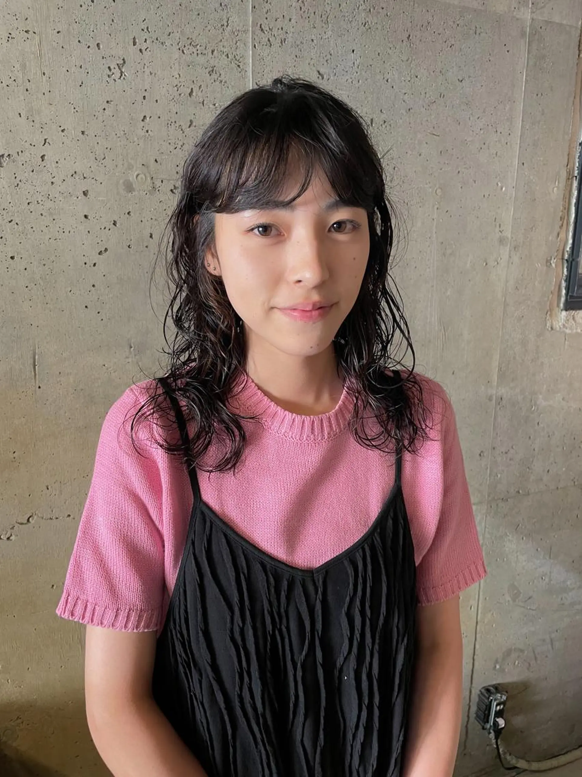 ミディアム パーマ パーマ/レイヤー 岩山丈一郎のヘアスタイル