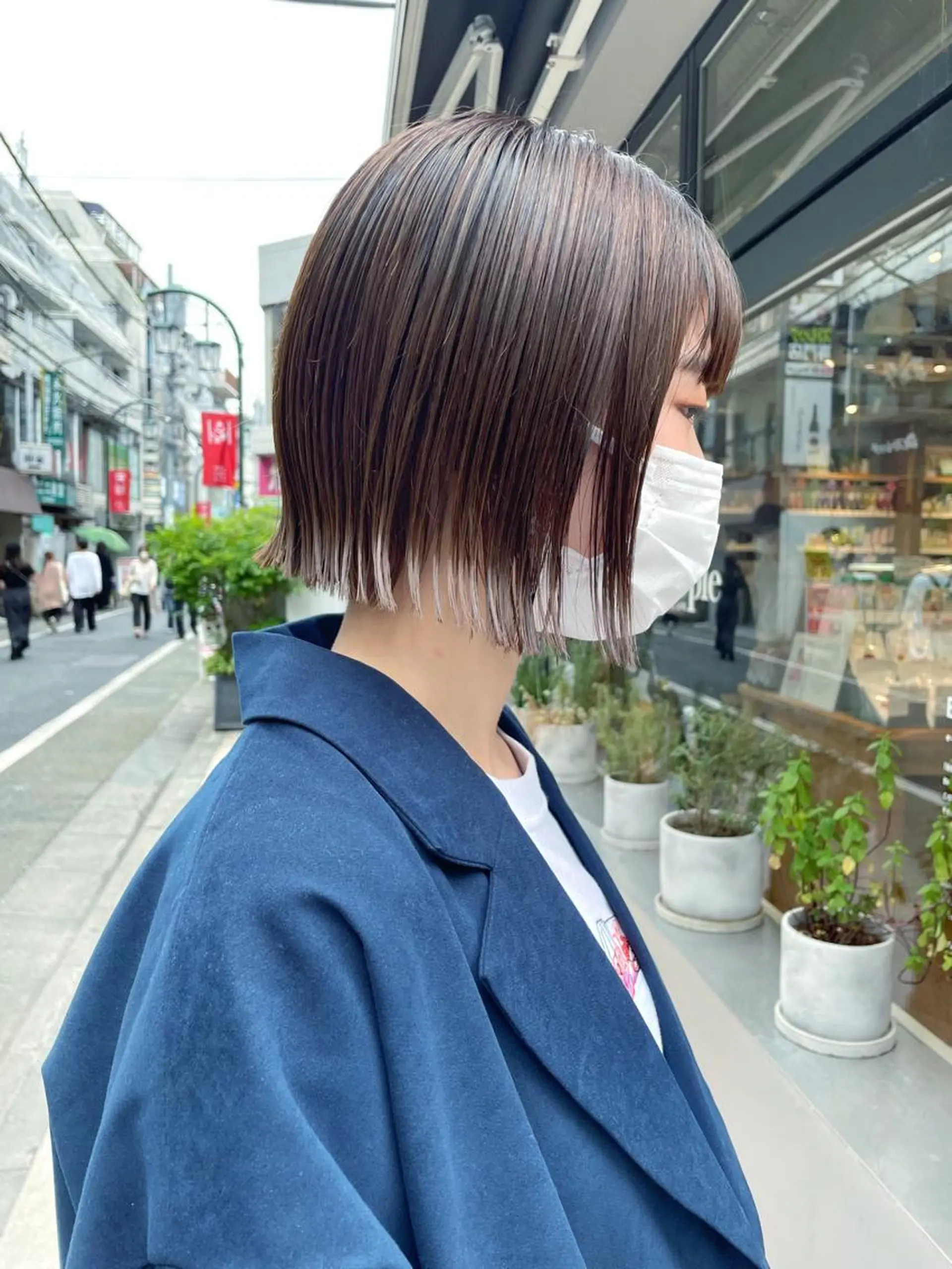 ショート 切りっぱなしボブ ボブ HIROKI ” stylistのヘアスタイル