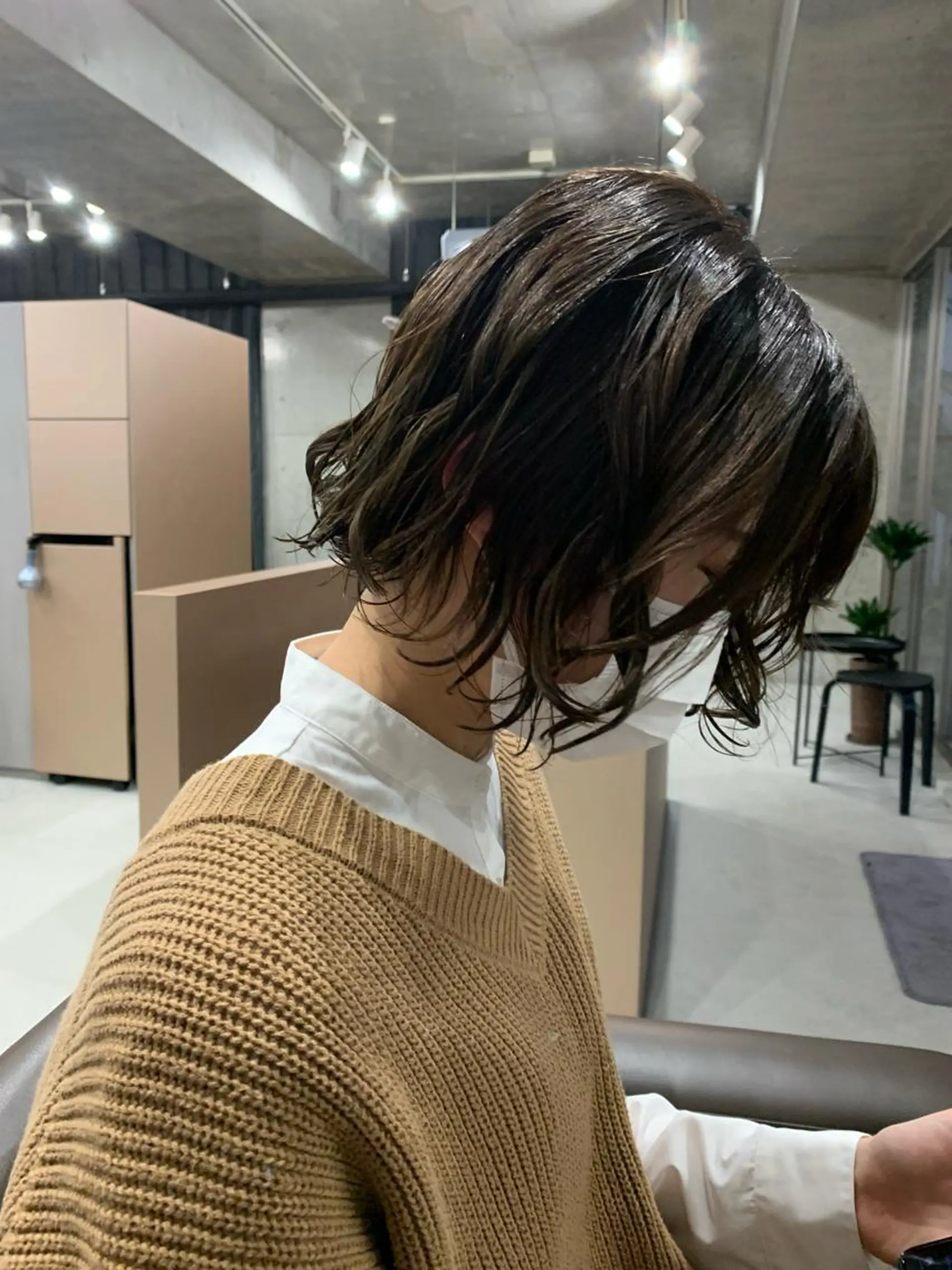 ショート パーマ ボブパーマコテ巻き風 パーマNo1深江秀平のヘアスタイル