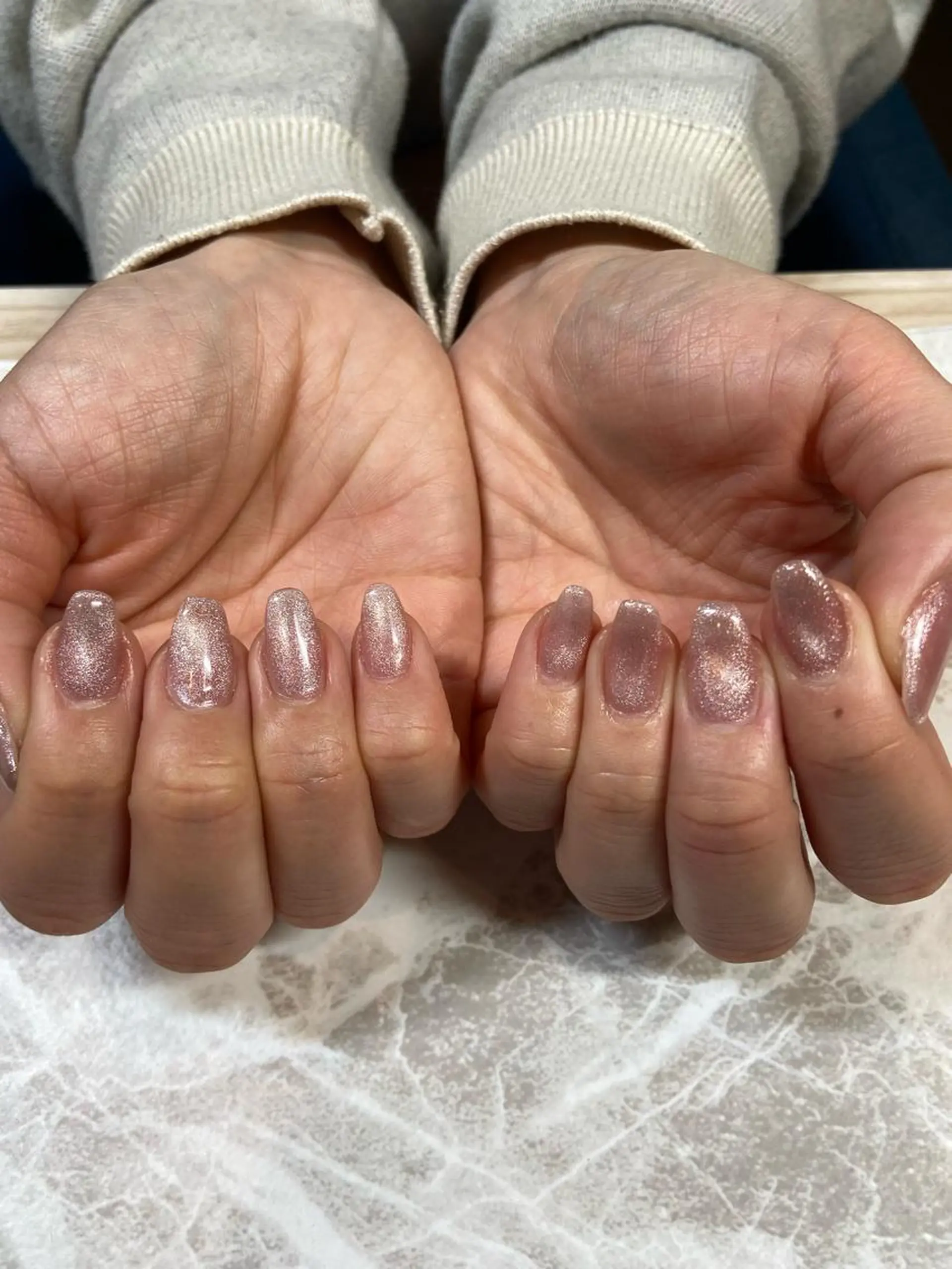 ミディアム ネイル マグネットネイル ハンドネイル ネイルサロン ステラのネイルデザイン