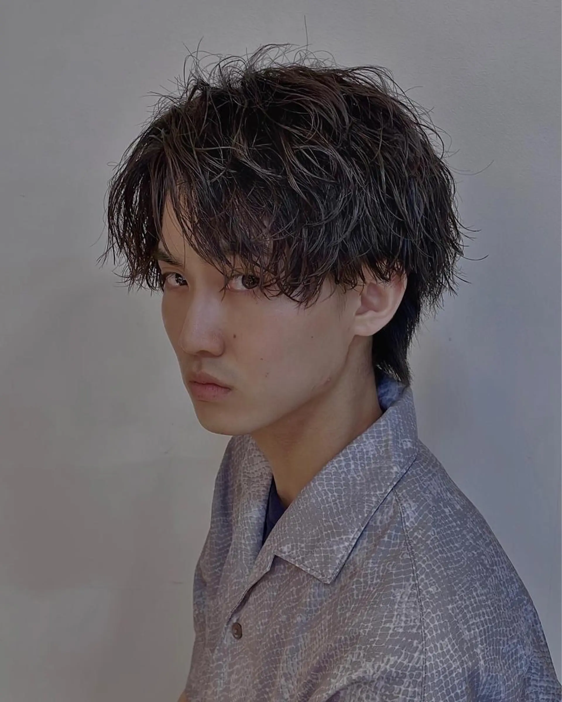 ショート パーマ メンズ 静岡/草薙パーマ メンズバレイヤージュのヘアスタイル