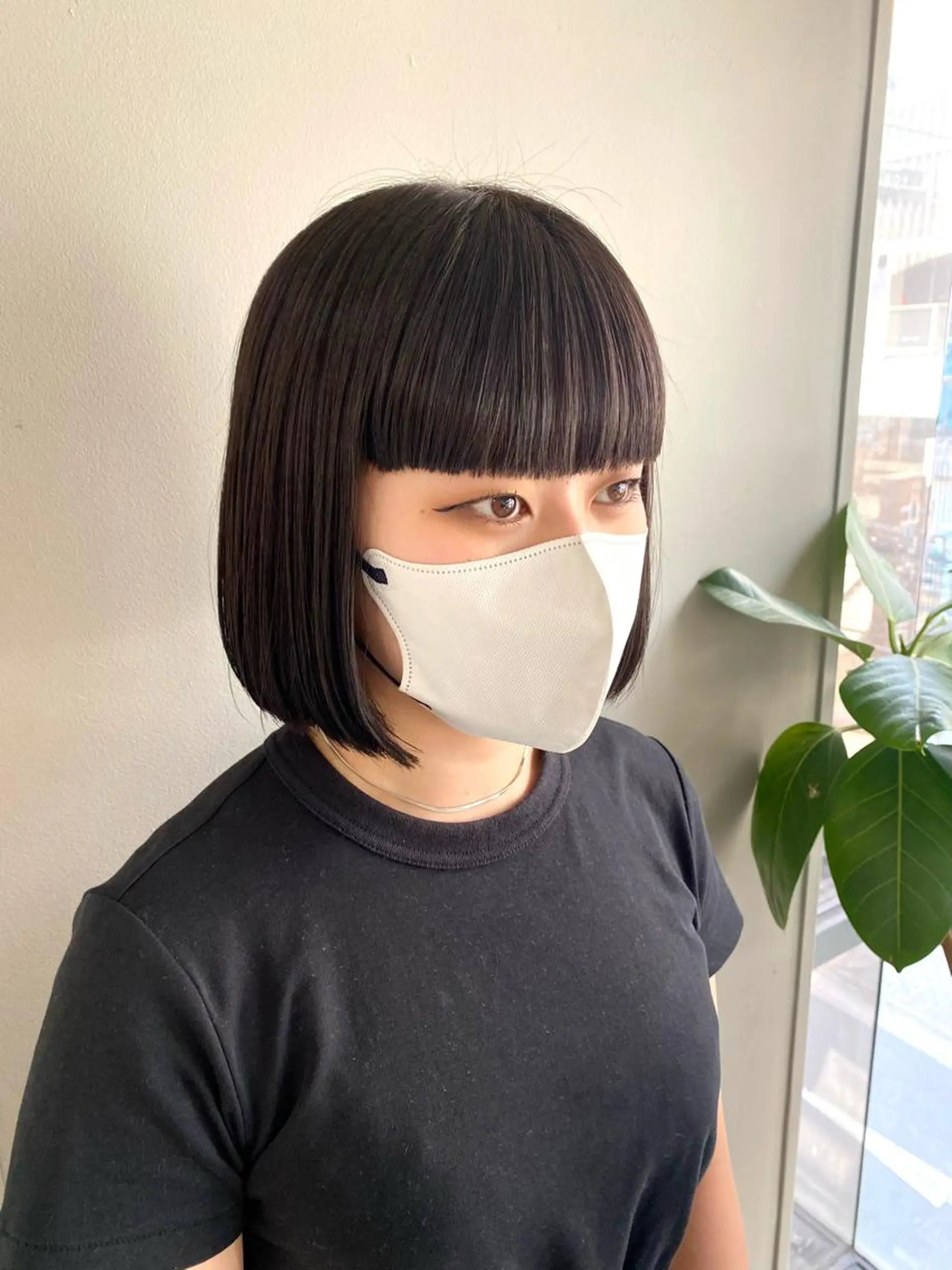 ミディアム カラー ヘアアレンジ 黒髪 ボブ /ニュアンス/ satomi🧸💖のヘアスタイル