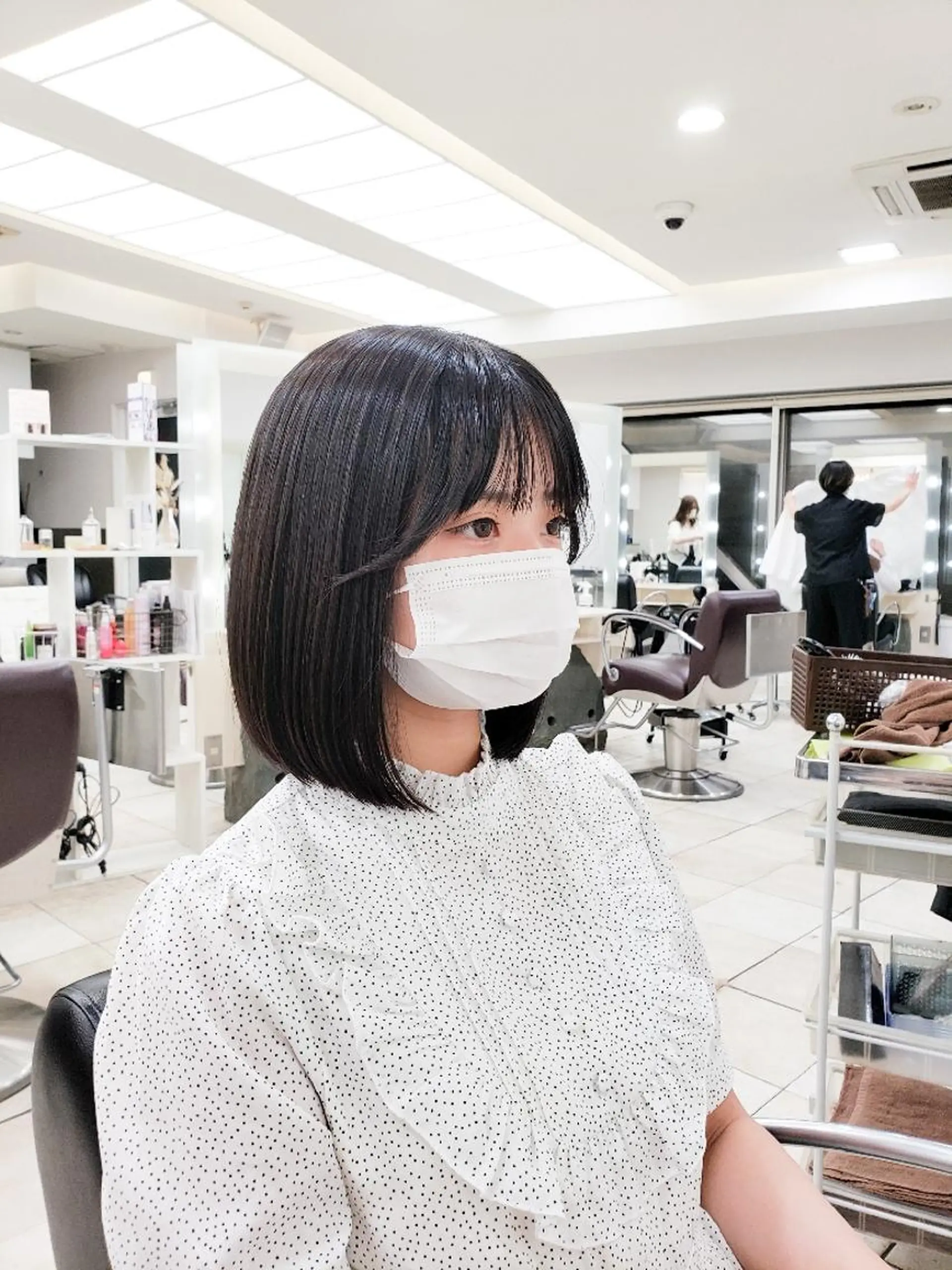ミディアム 髪質改善 似合わせカット 縮毛矯正 トリートメント 酸熱トリートメント カット 縮毛矯正 トリートメント ボブ・ロブ　福田 泰久✂️✨のヘアスタイル