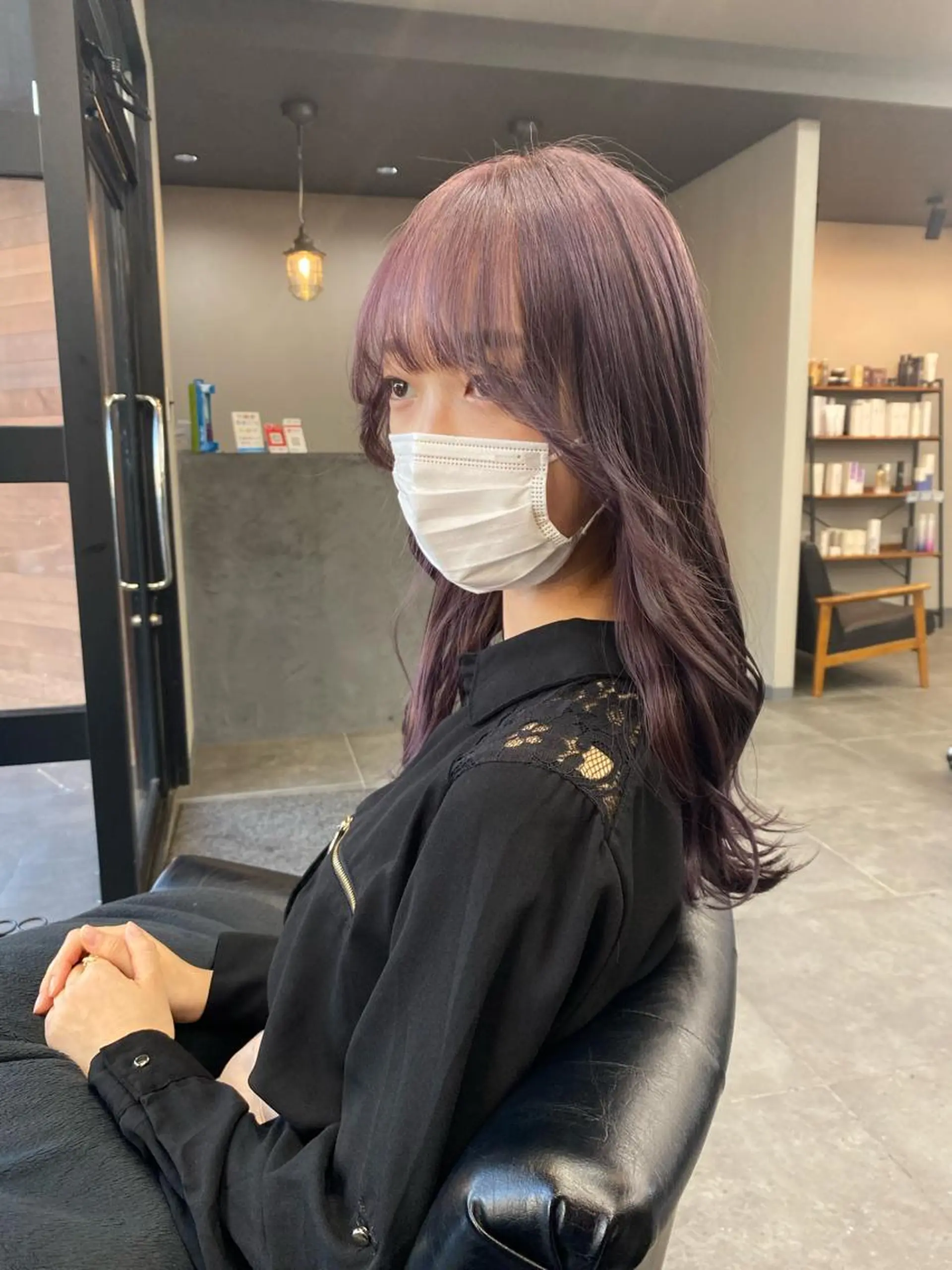 ロング maco 艶感ハイトーン🦋のヘアスタイル