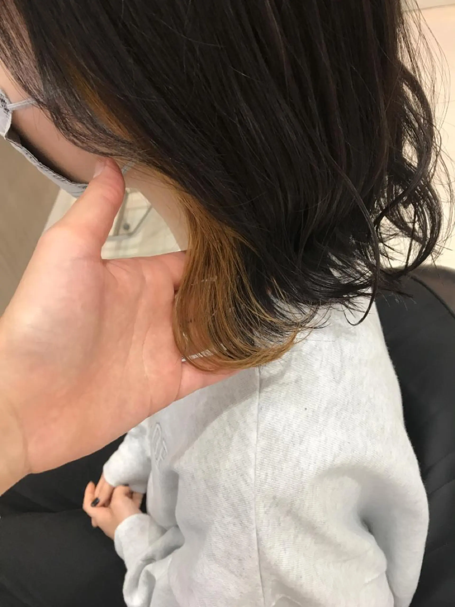 ミディアム ミディアムパーマ 3Dハイライト ハイライト 髪質改善 カット ヘアカラー 髪質改善サロン 福田昌子のヘアスタイル