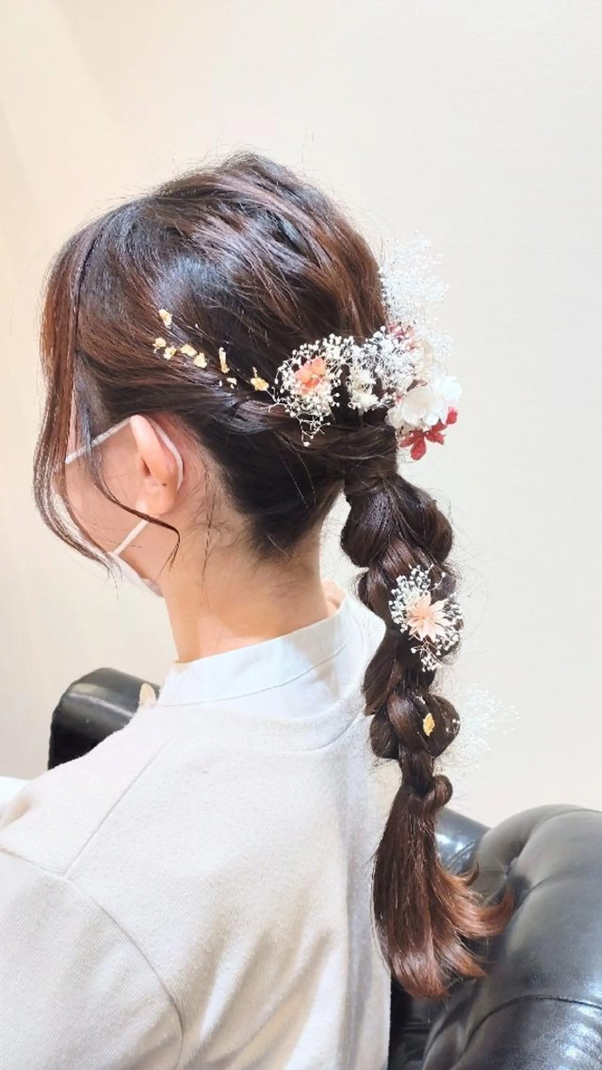 ロング カラー ヘアアレンジ 大槻 百合子のヘアスタイル