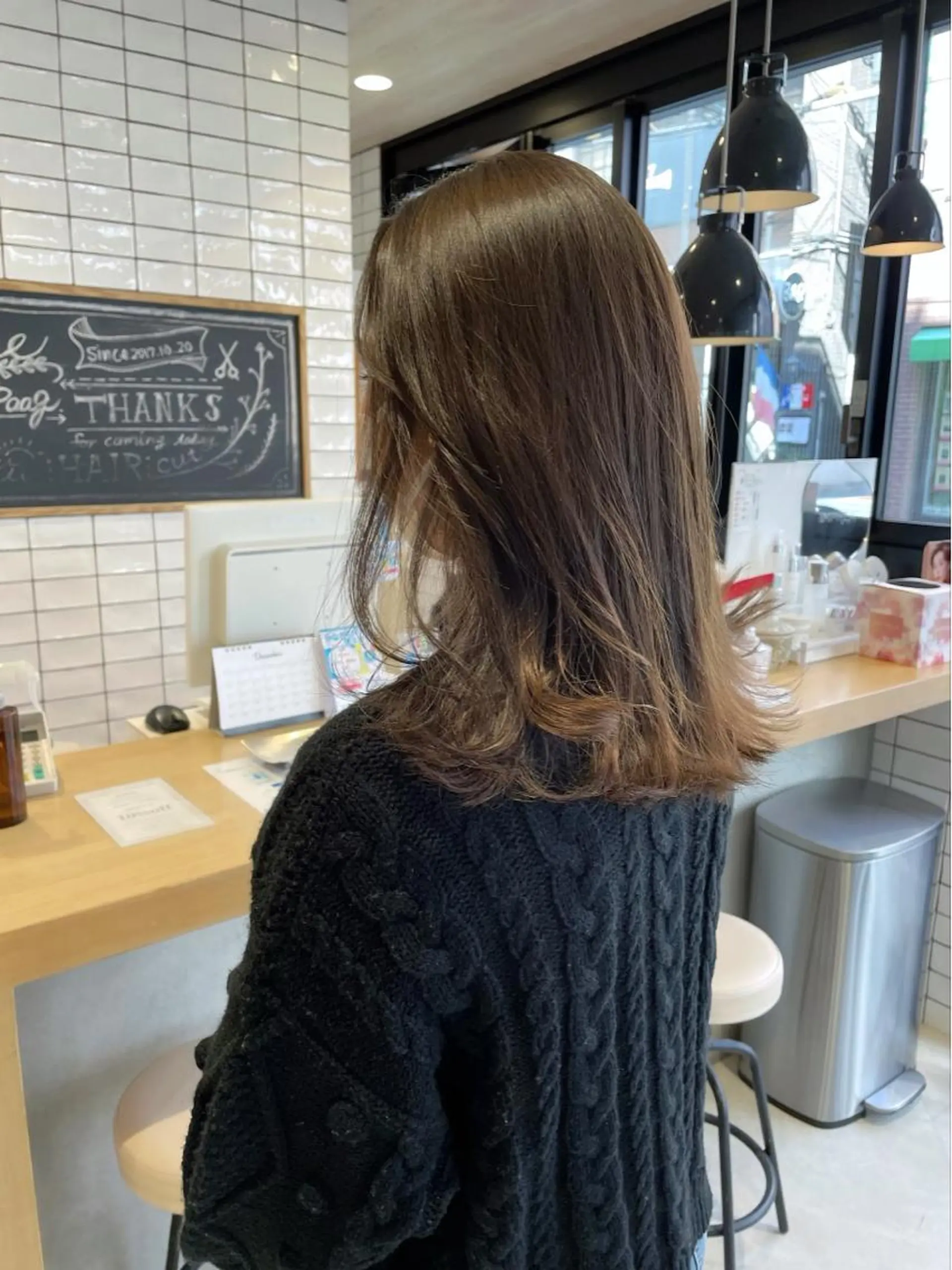 ミディアム カラー ベージュカラー オリーブカラー カット ヘアカラー トリートメント haru/レイヤー/ ウルフのヘアスタイル