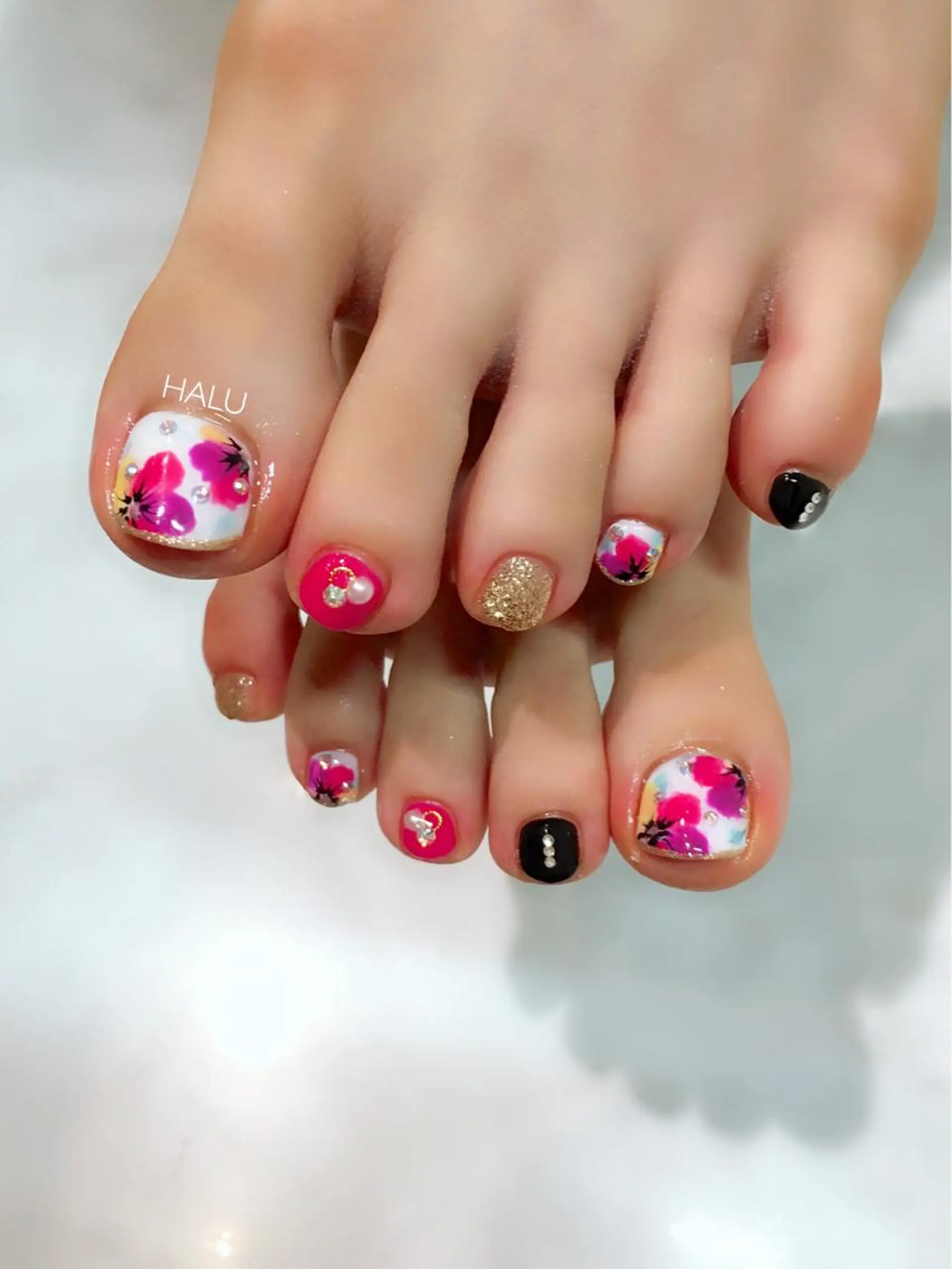 ネイル フラワーネイル HALU ハルのネイルデザイン
