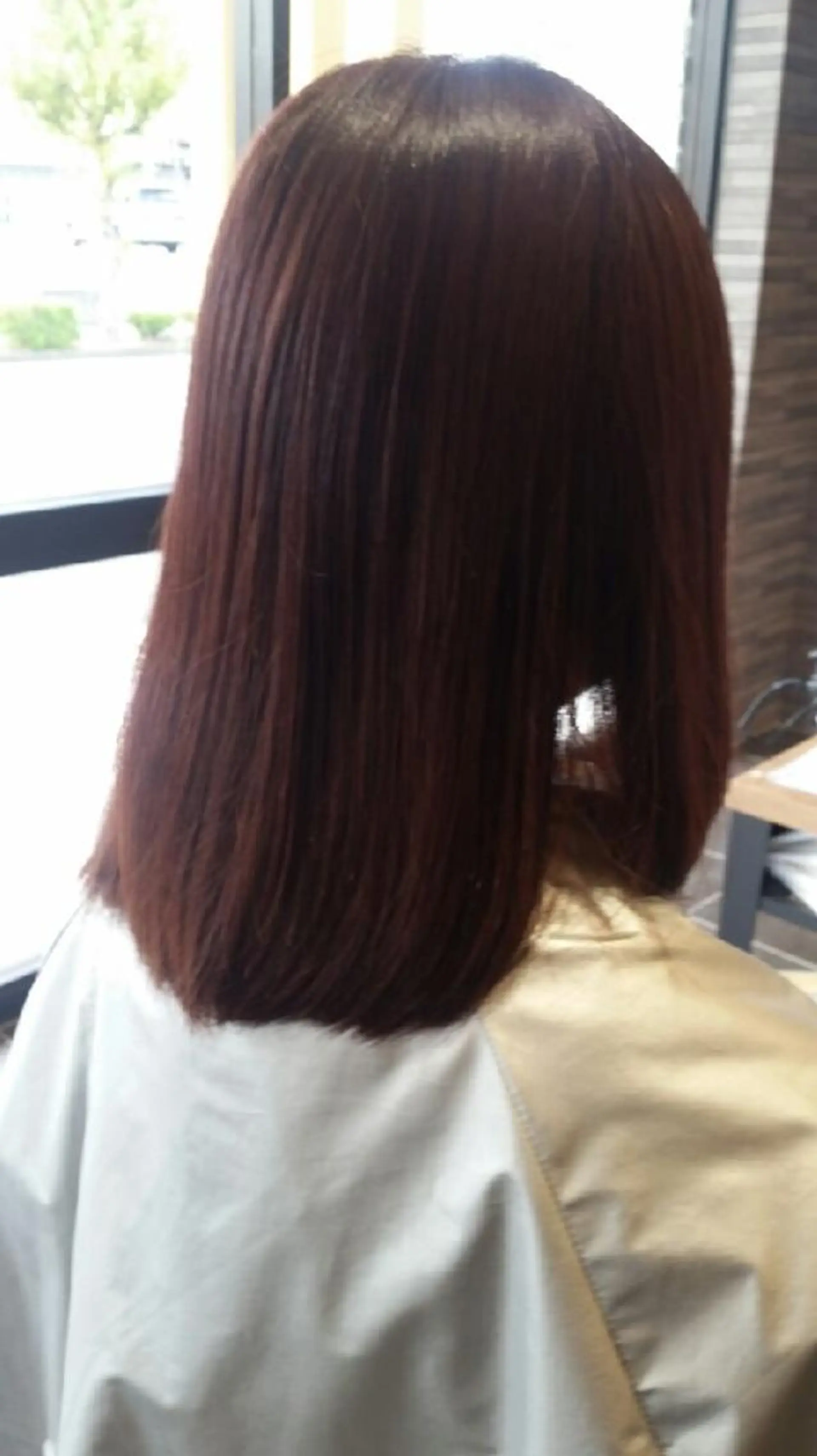 カラー レッドカラー 北野 親善のヘアスタイル